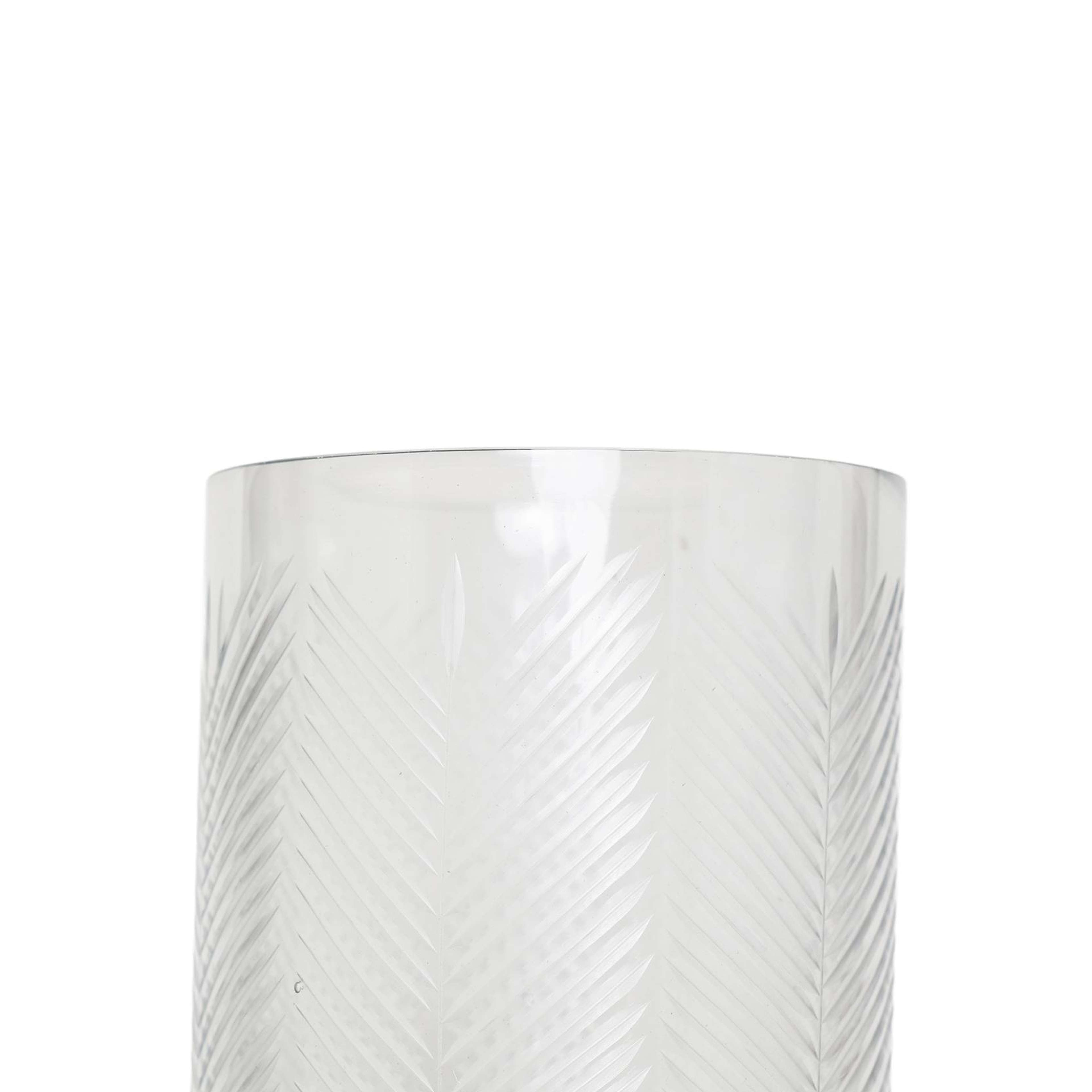 YARGICI Metal Ayaklı Cam Silindir Fener(23x13 Cm)