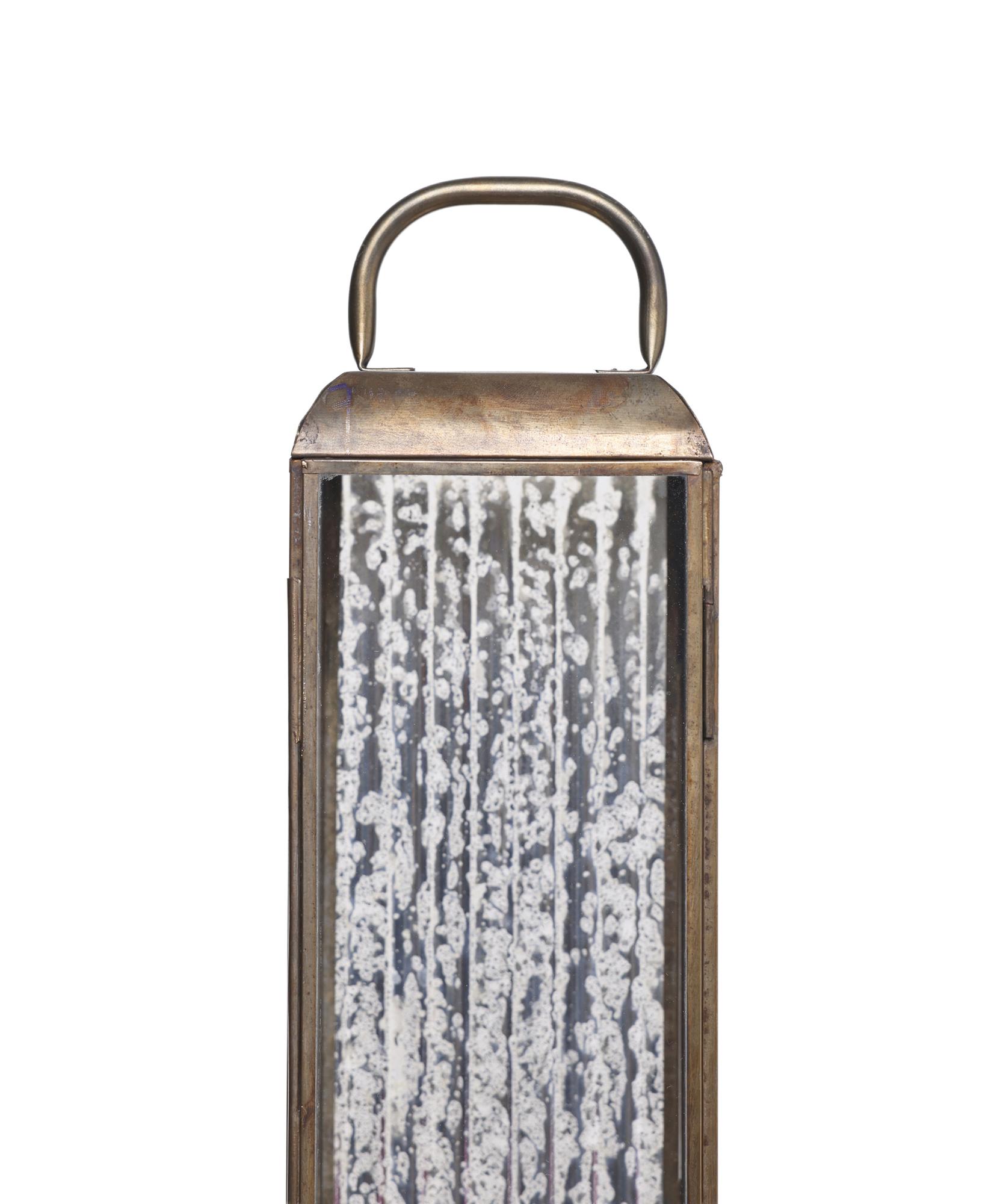 YARGICI Metal Cam Dikdörtgen Fener(12x71 Cm)