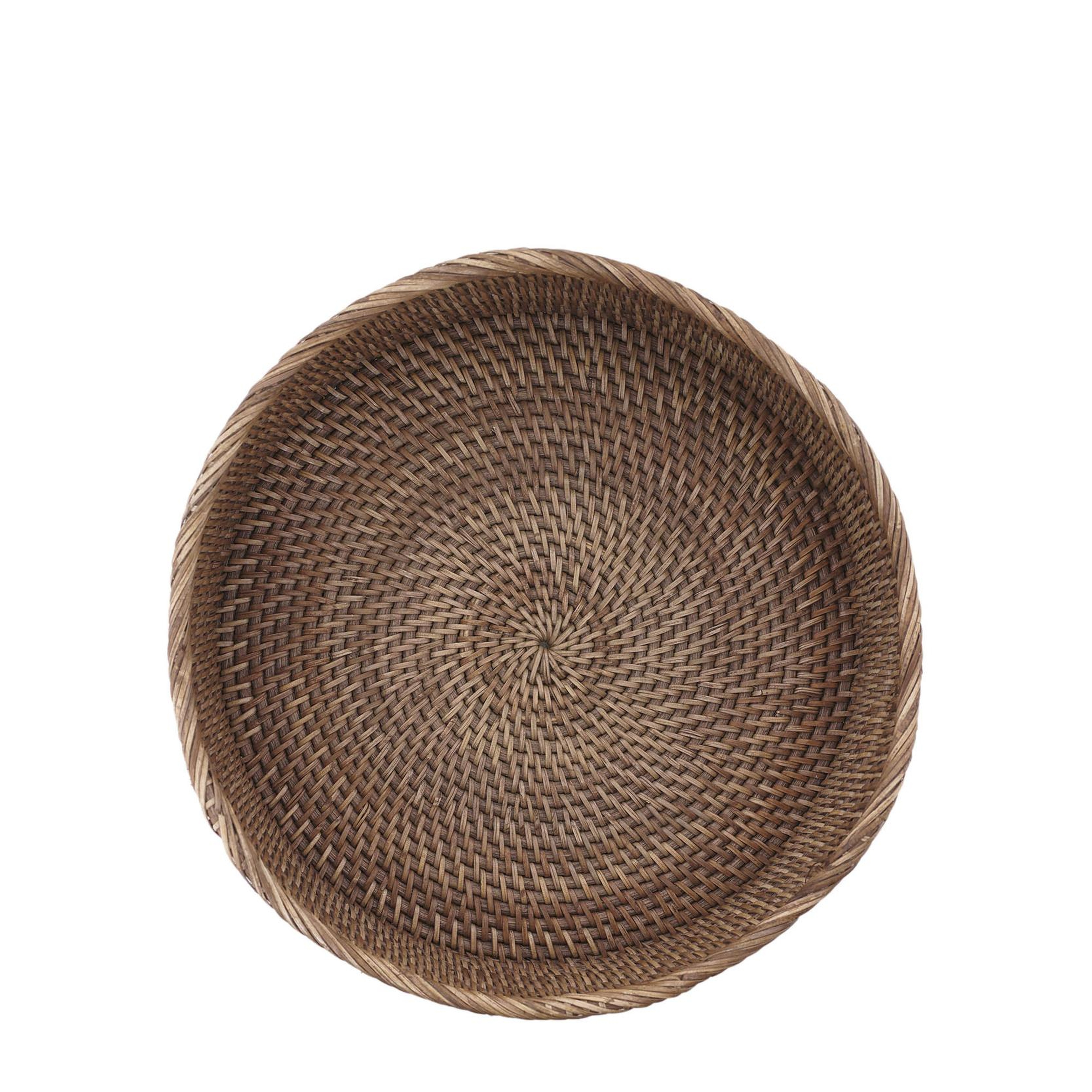 YARGICI Rattan Yuvarlak Tepsi(30x8 Cm)