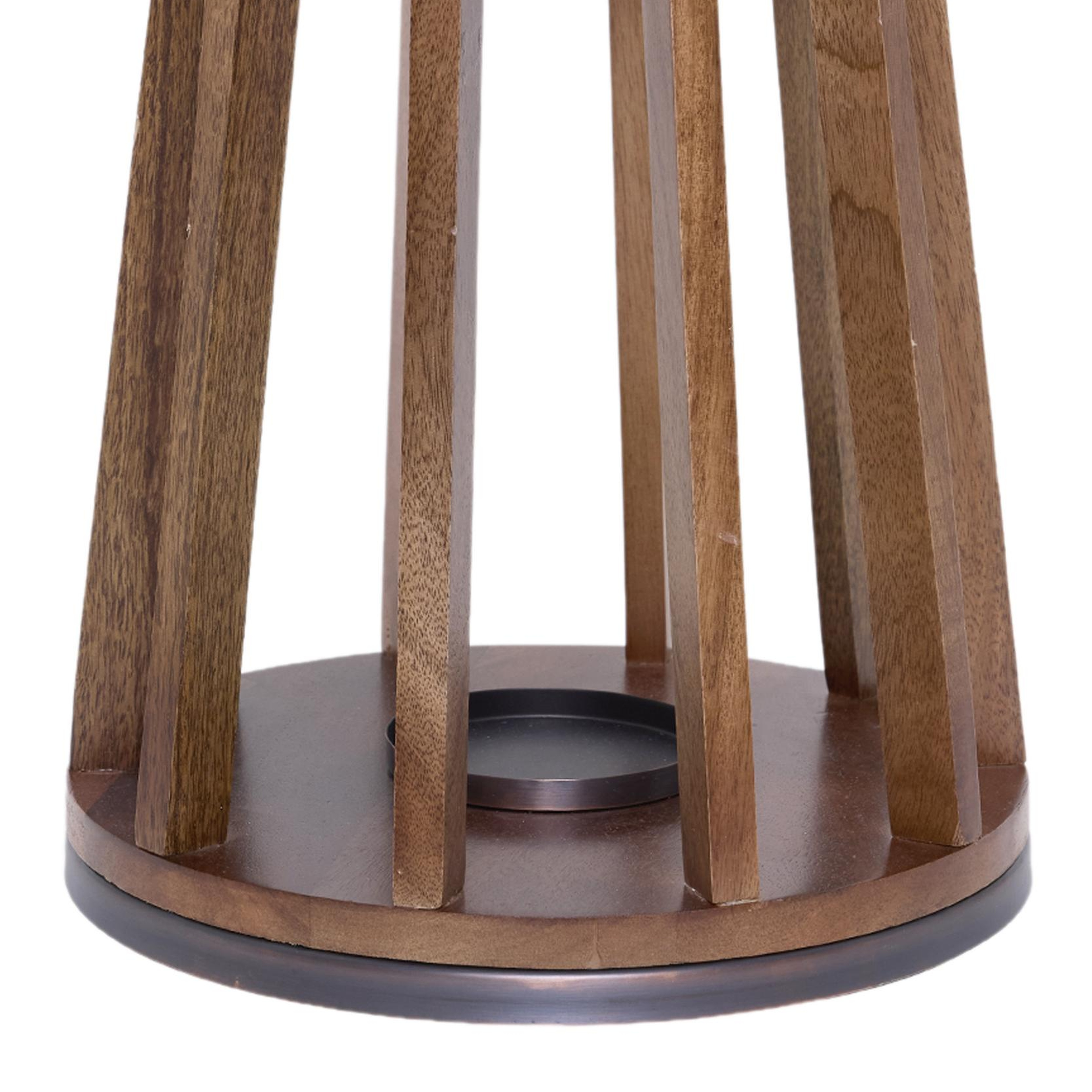 YARGICI Metal Detaylı Mango Ağacı Konik Fener(31x54 Cm)