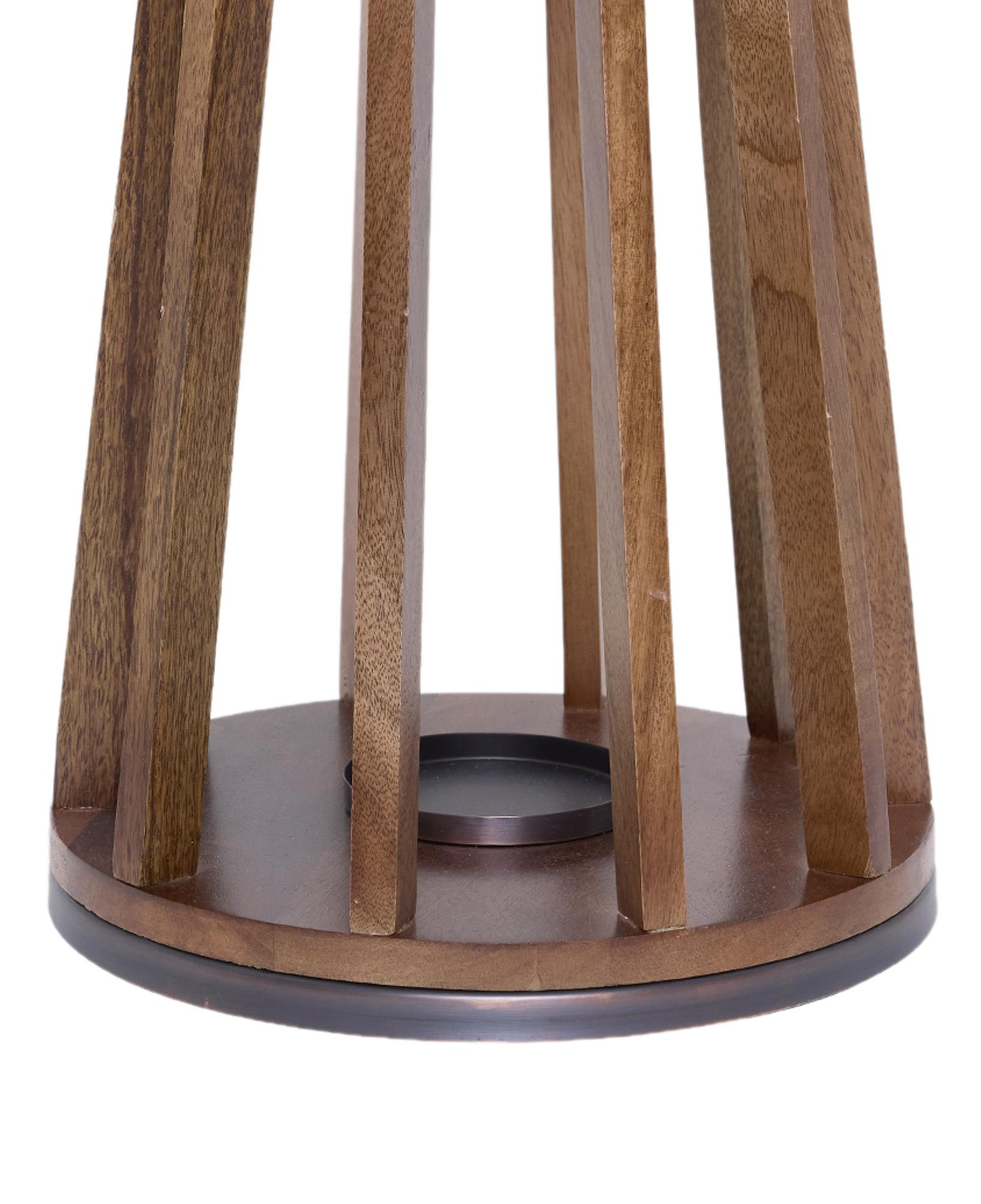 YARGICI Metal Detaylı Mango Ağacı Konik Fener(31x54 Cm)