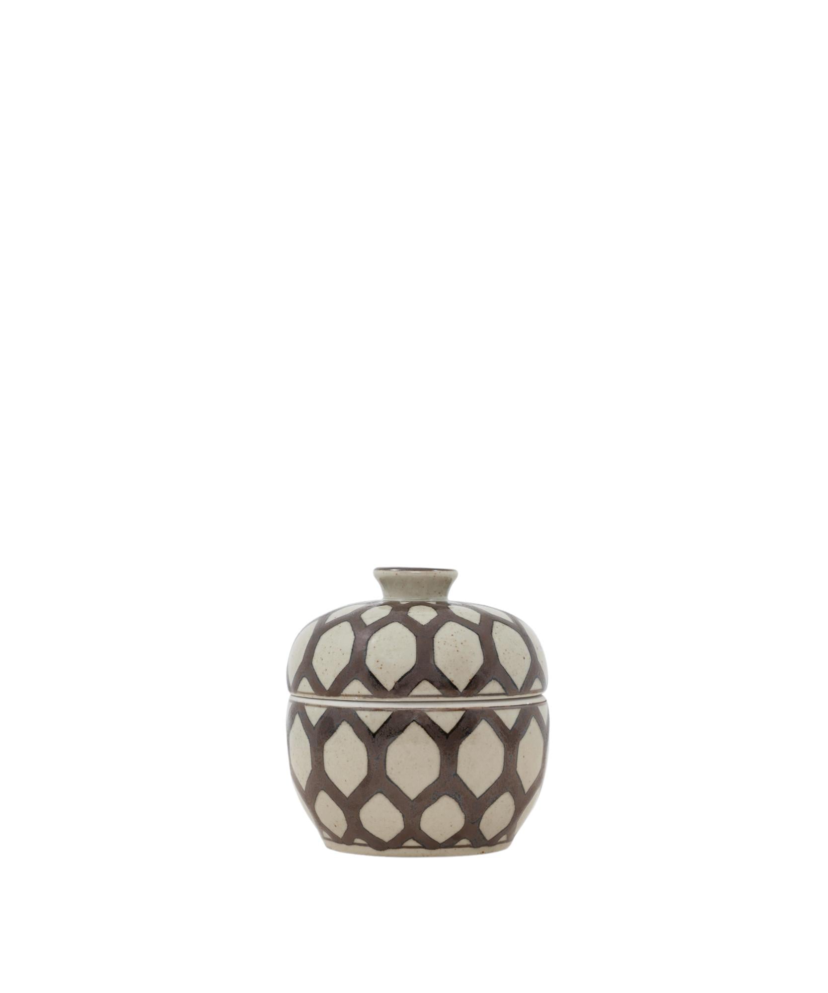 YARGICI Geometrik Desenli Seramik Kutu(15x16 Cm)