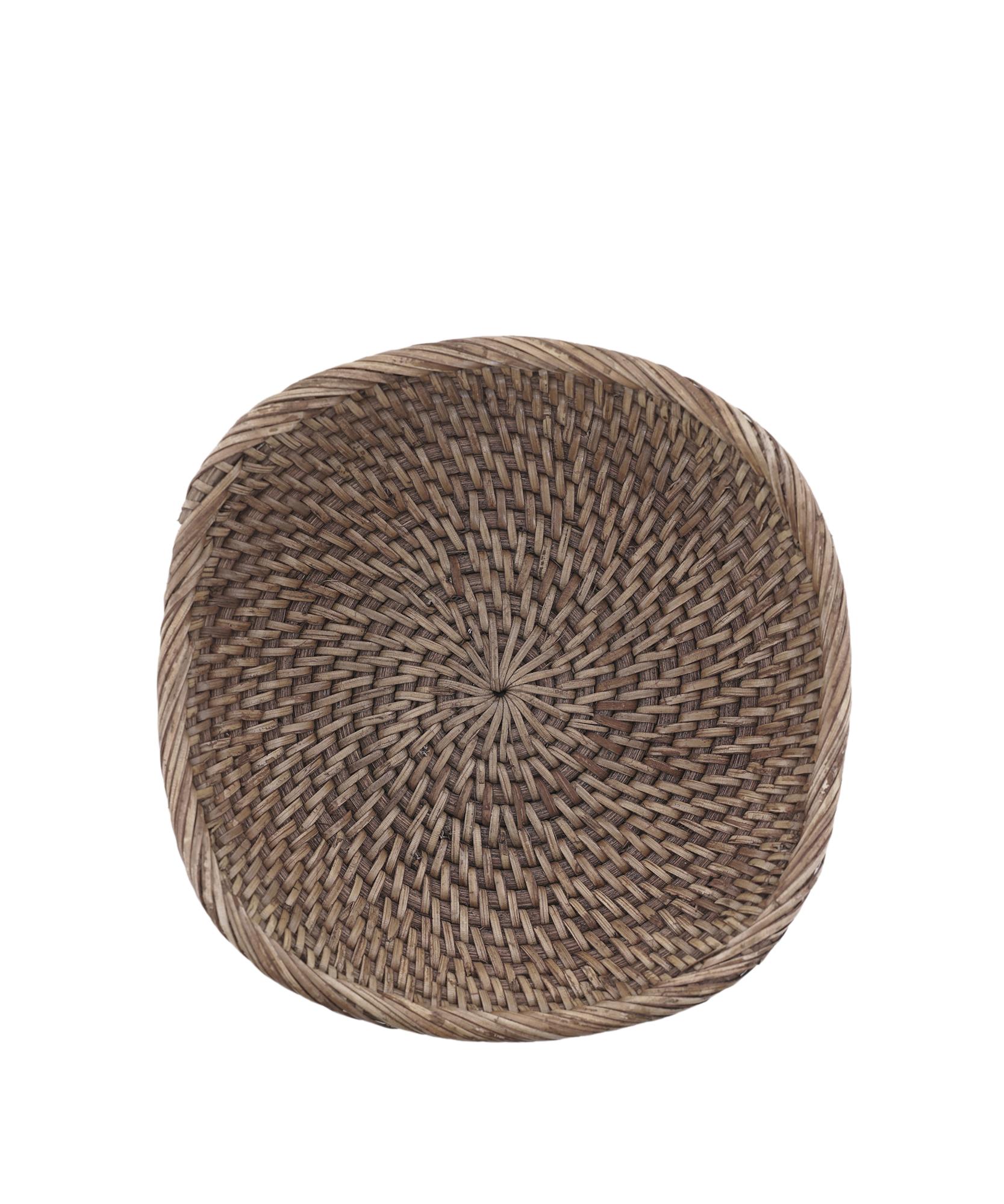 YARGICI Rattan Yuvarlak Sepet(18x6 Cm)
