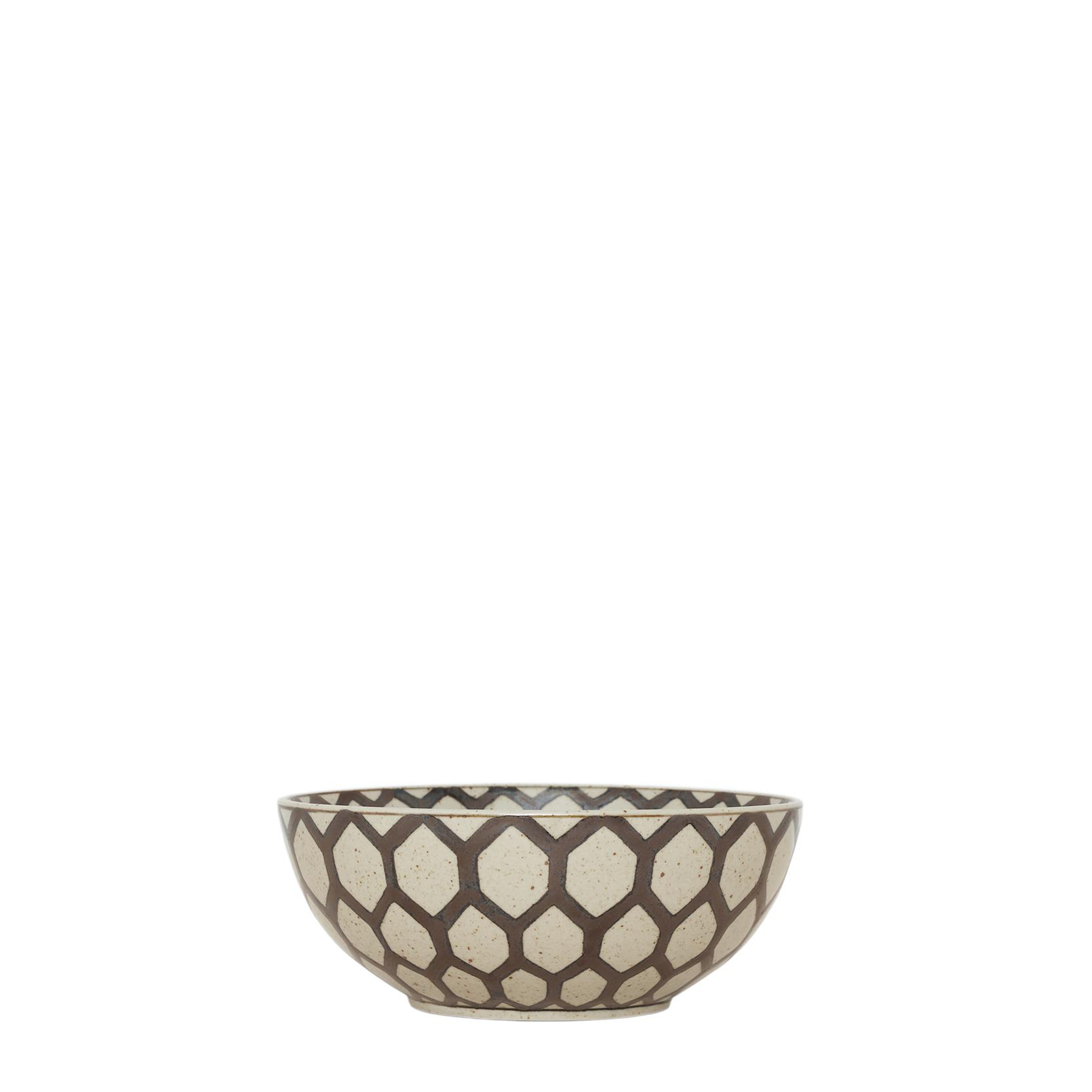 YARGICI Geometrik Desenli Seramik Kase(26x11 Cm)