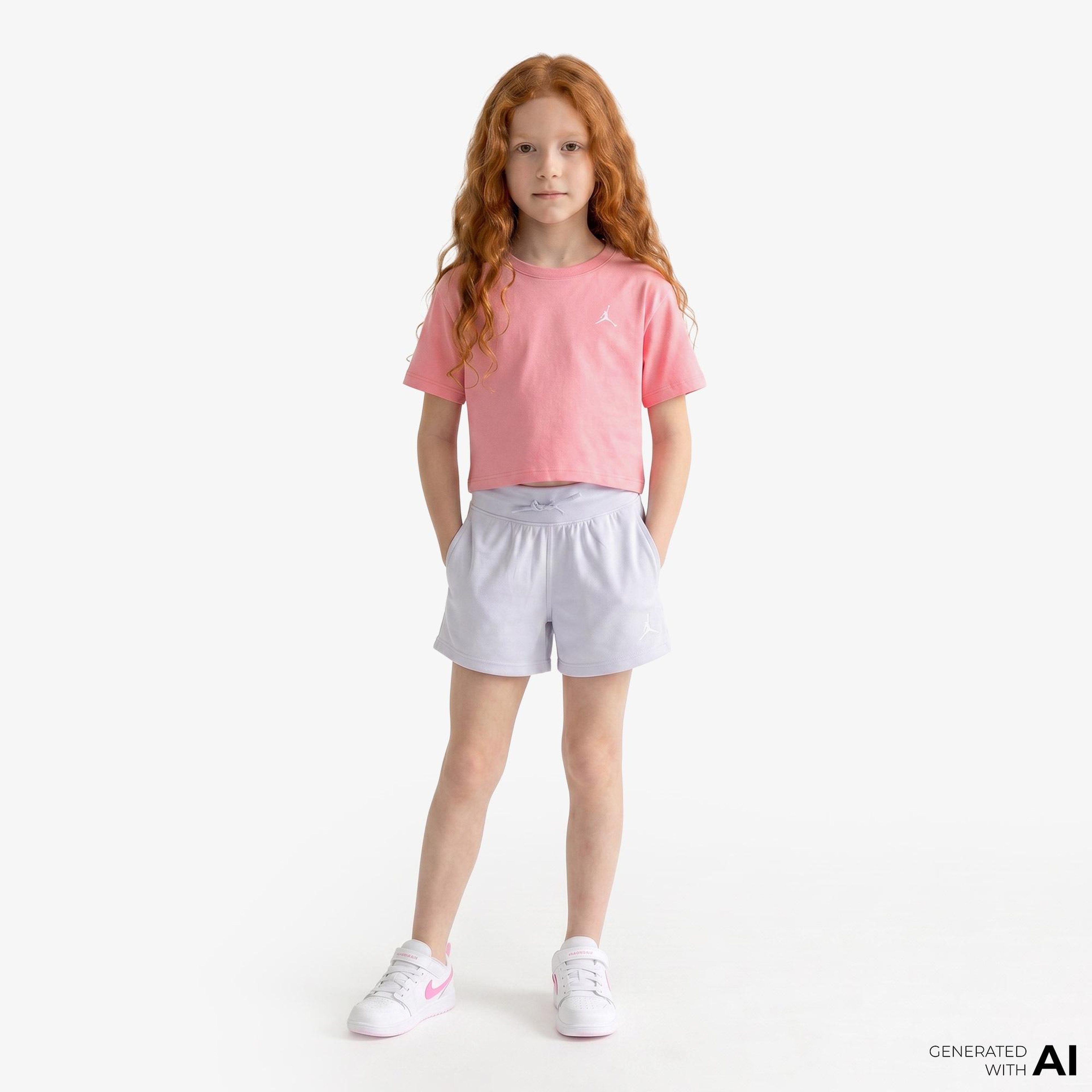 Jordan Brooklyn Essentials Çocuk Pembe T-Shirt