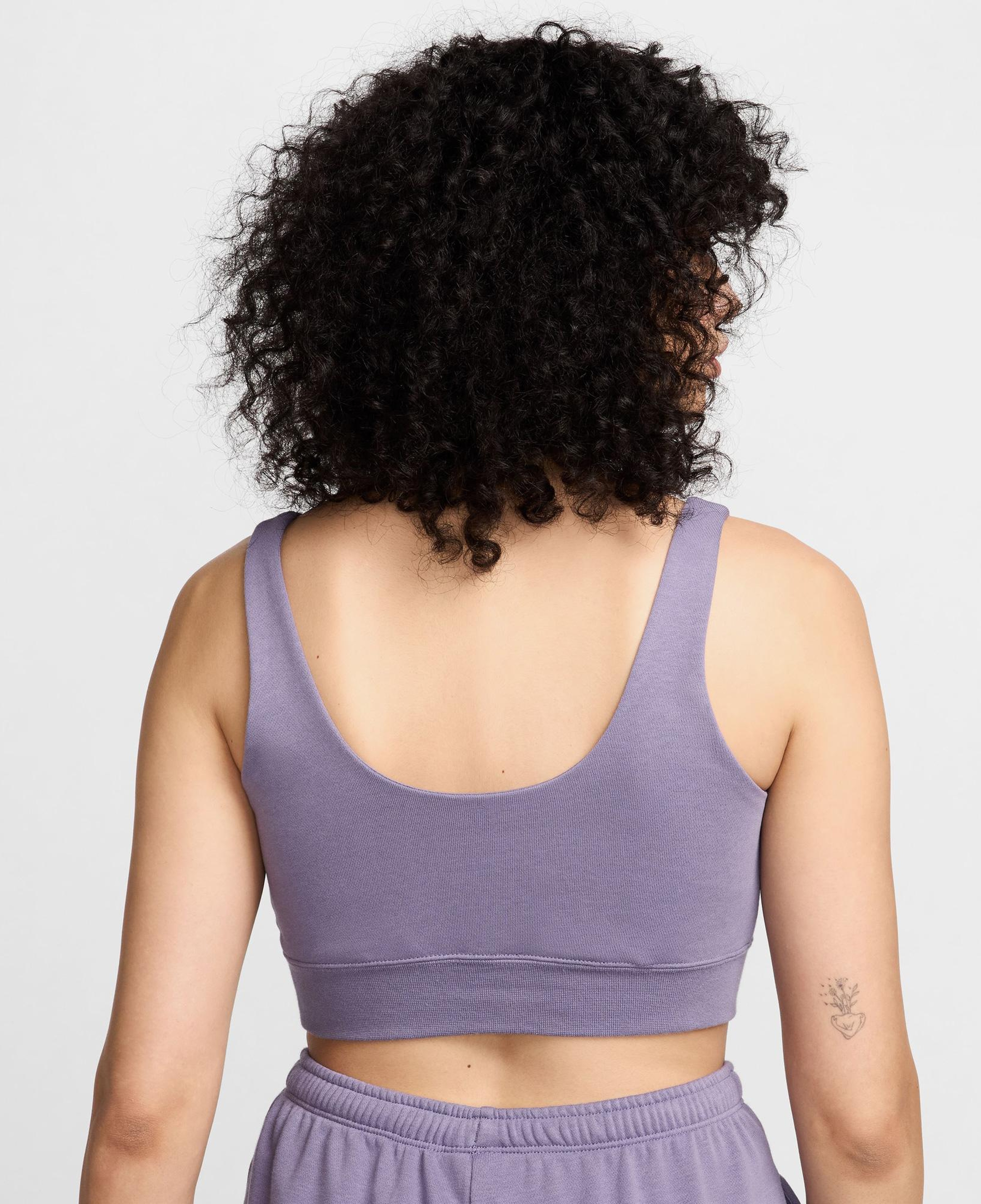Nike Sportswear Chill Terry Kadın Mor Kolsuz T-Shirt