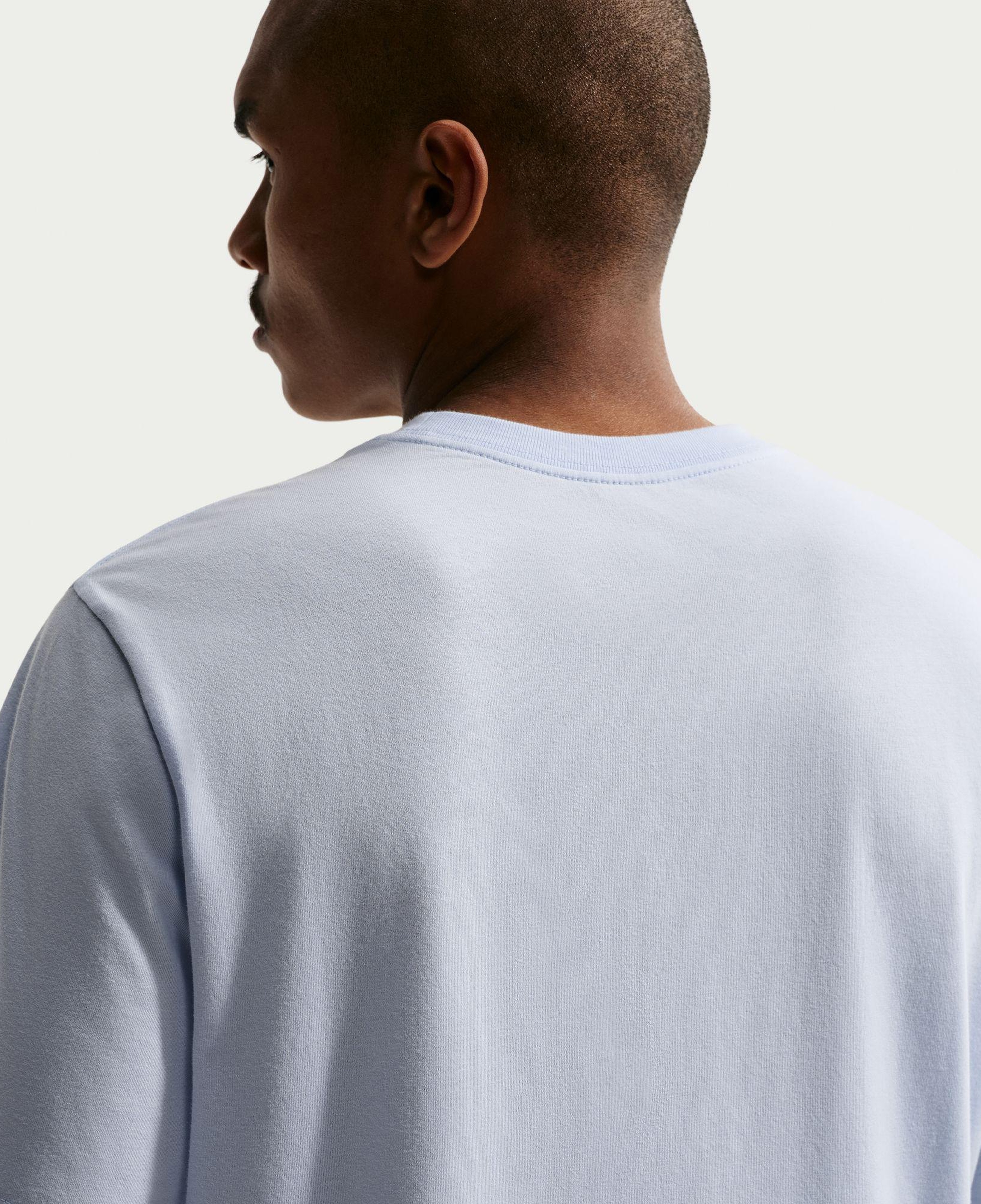 Nike Sportswear Icon Swoosh Erkek Mavi T-Shirt