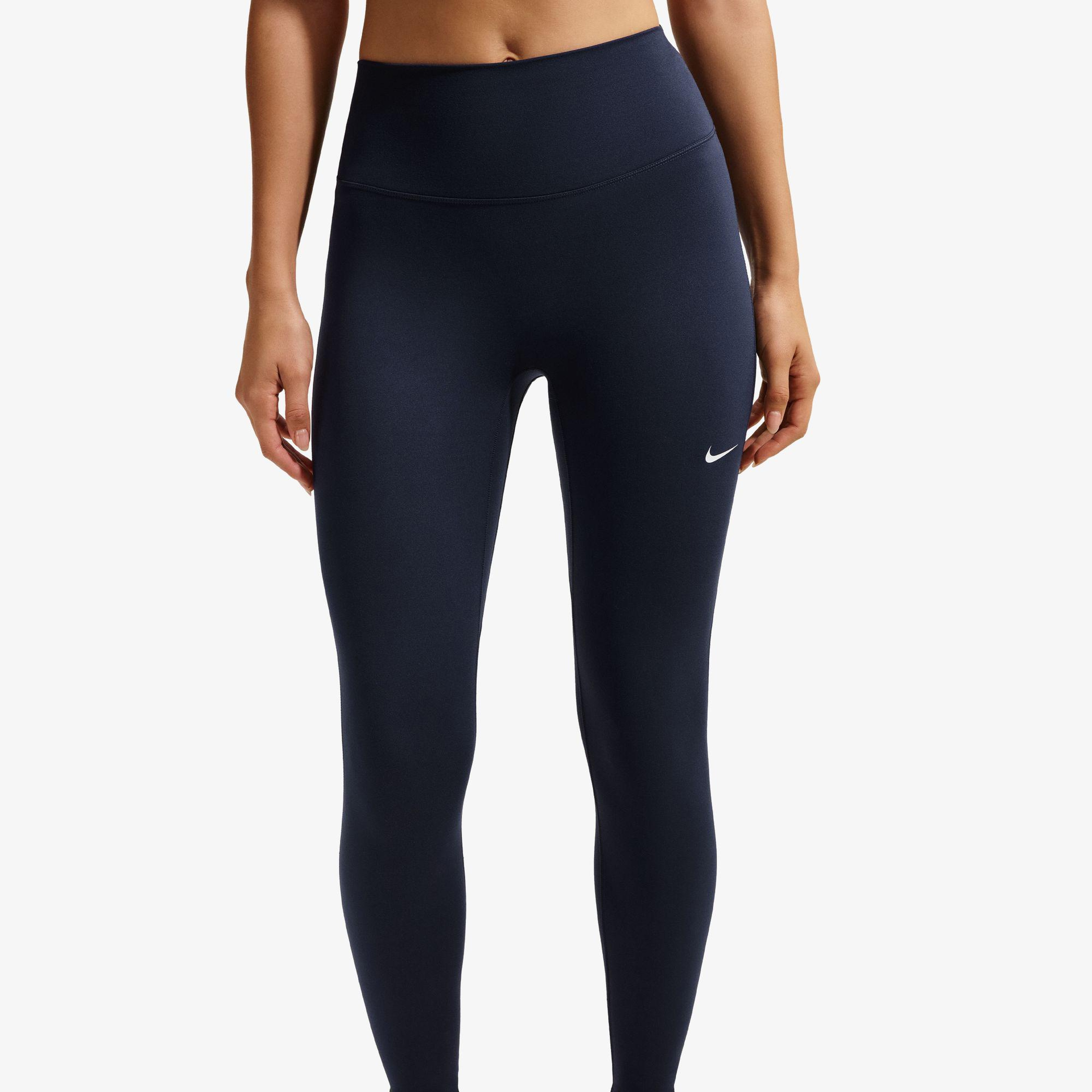 Nike One Yüksek Belli Bilek Üstü Kadın Mavi Tayt
