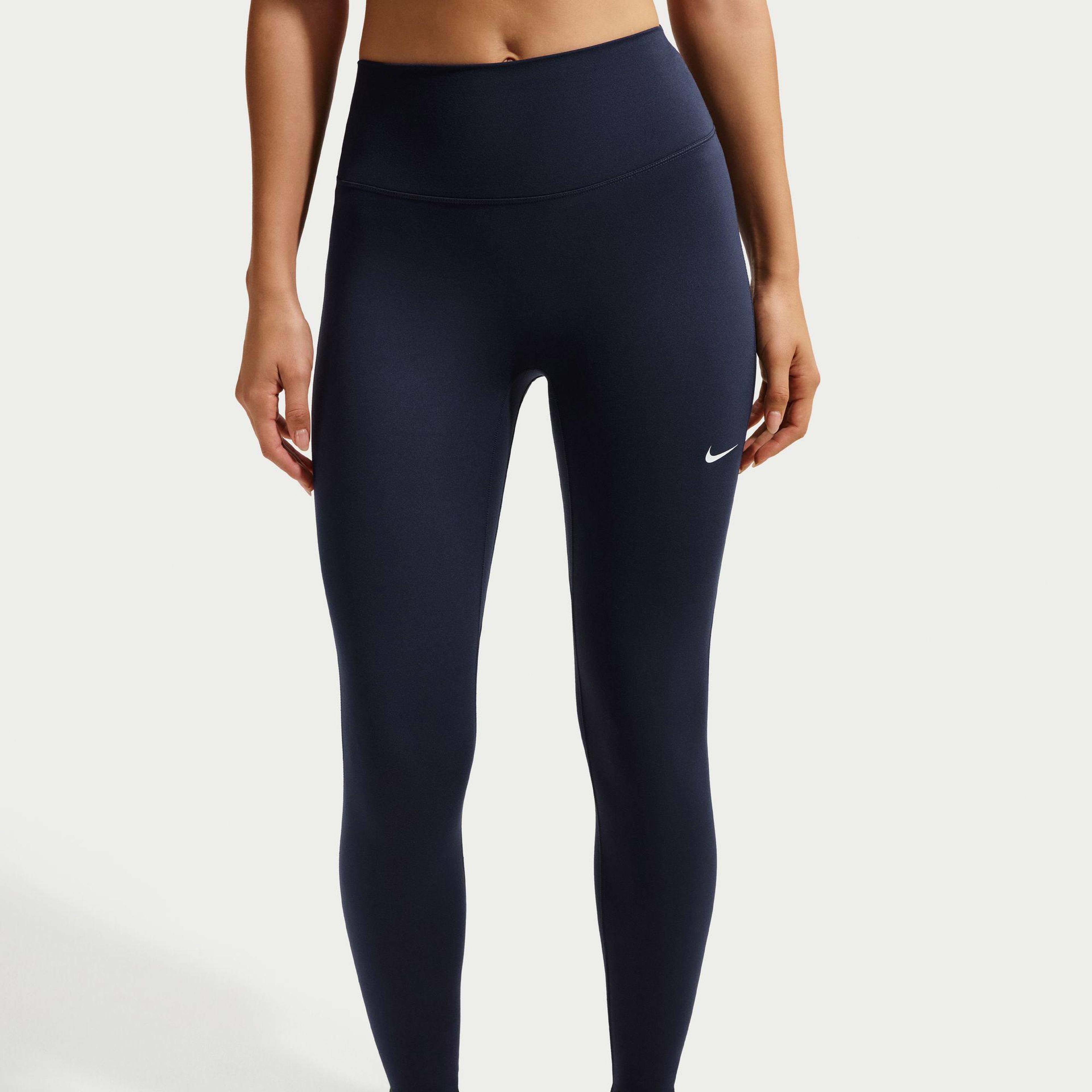 Nike One Yüksek Belli Bilek Üstü Kadın Mavi Tayt