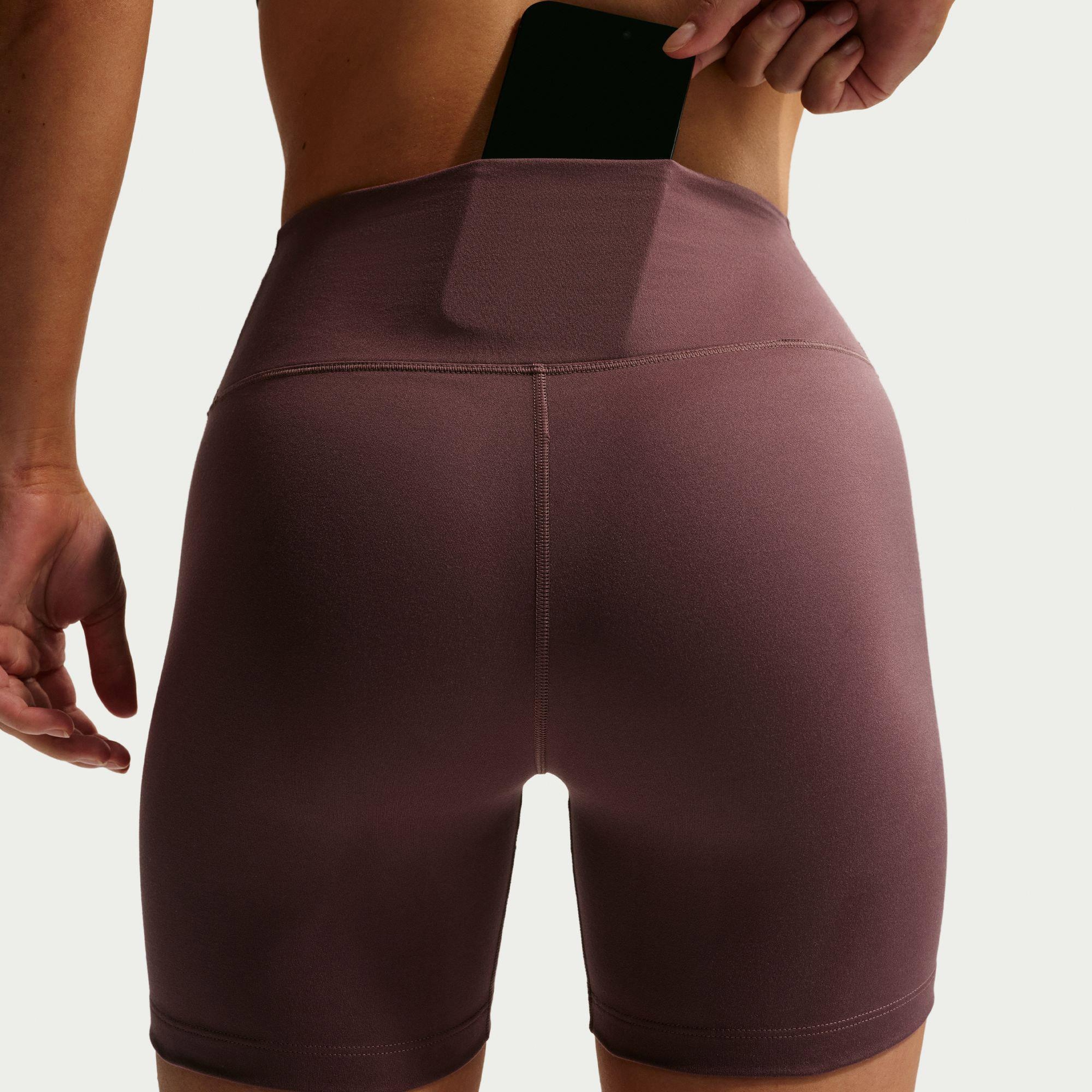 Nike Dri-FIT One Kadın Mor Antrenman Şort