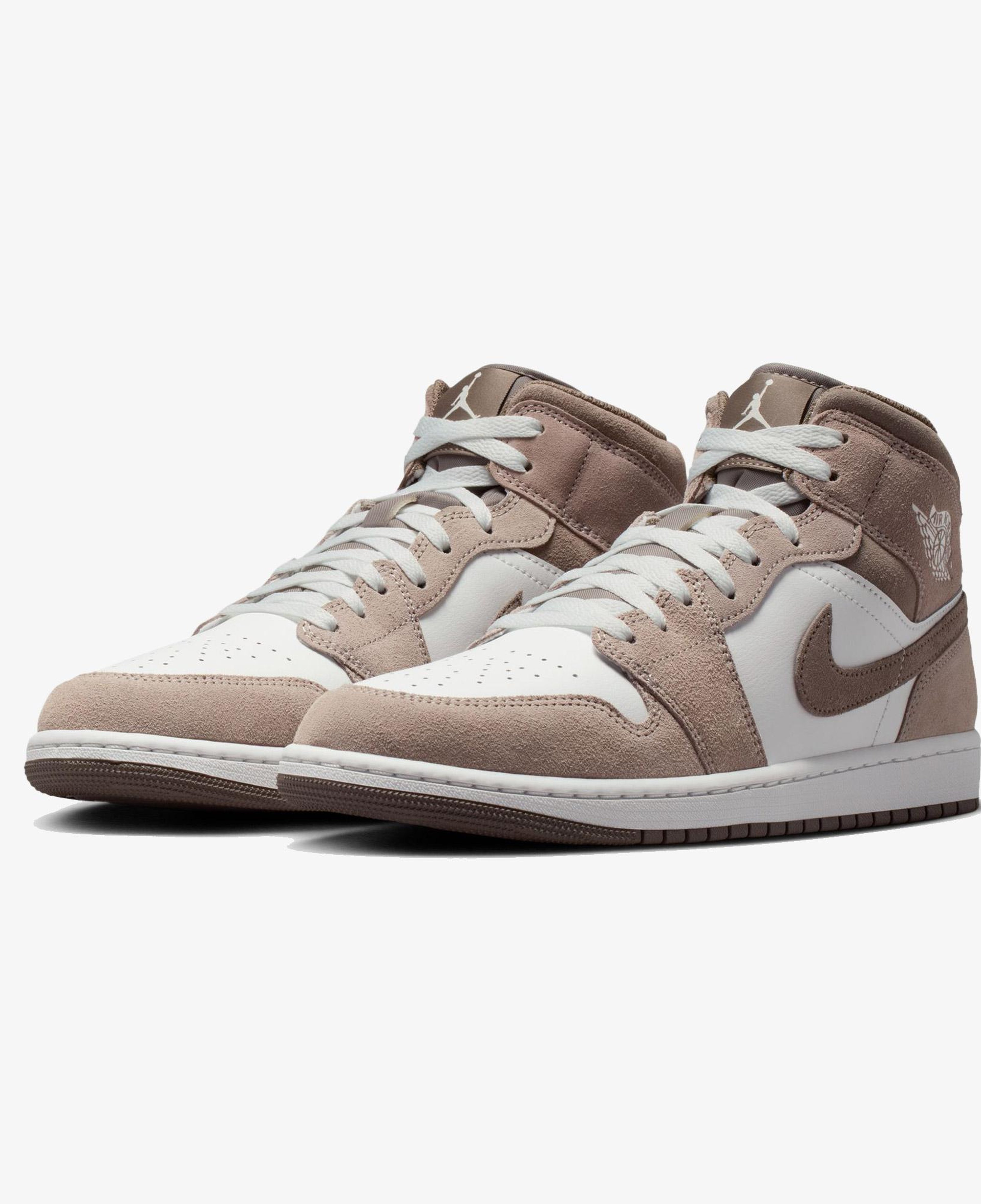 Air Jordan 1 Mid Erkek Kahverengi Spor Ayakkabı