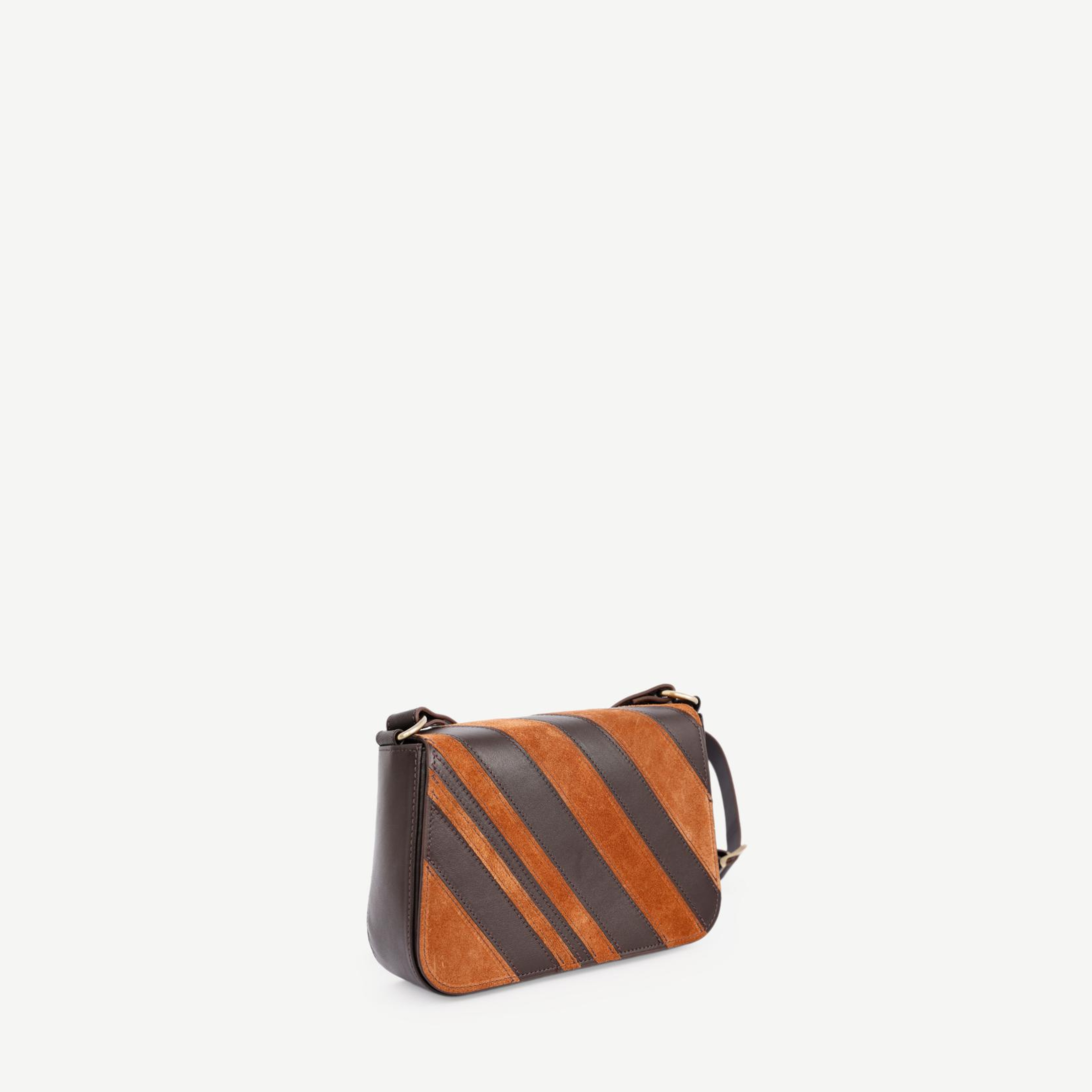 YARGICI Patch Görünümlü Deri Çapraz Çanta