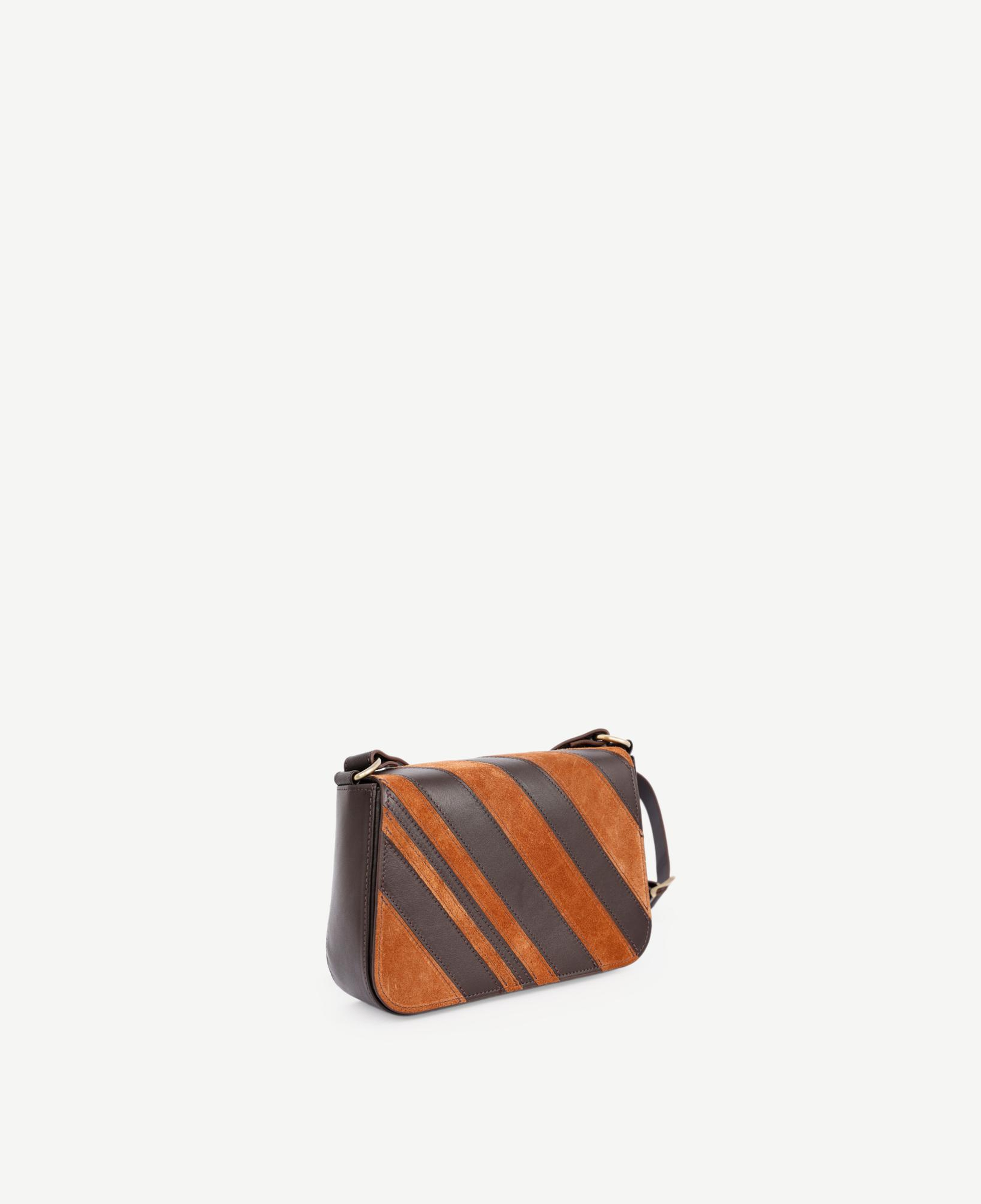 YARGICI Patch Görünümlü Deri Çapraz Çanta