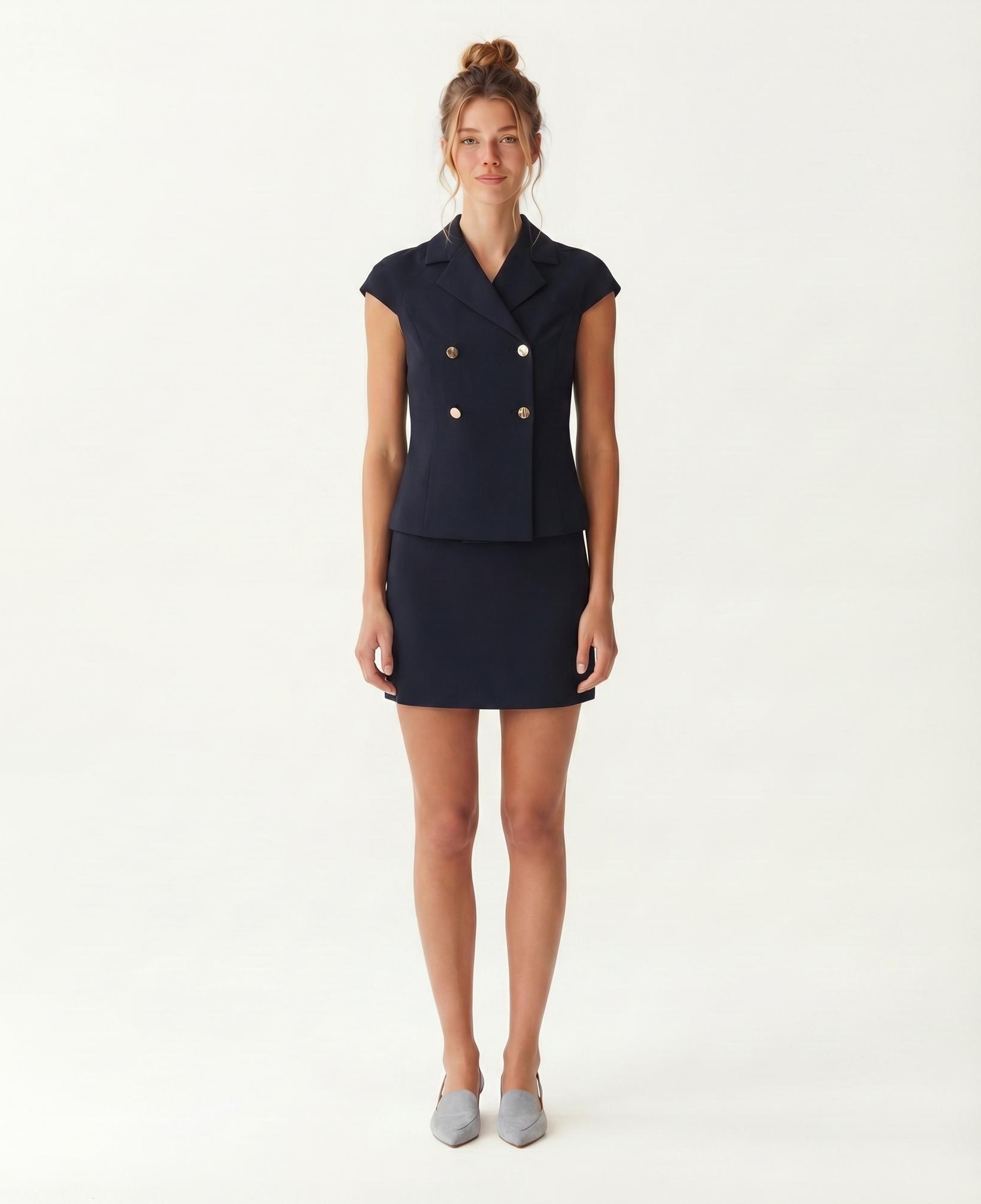 YARGICI Tailored Ceket Yaka Kısa Kol Ceket