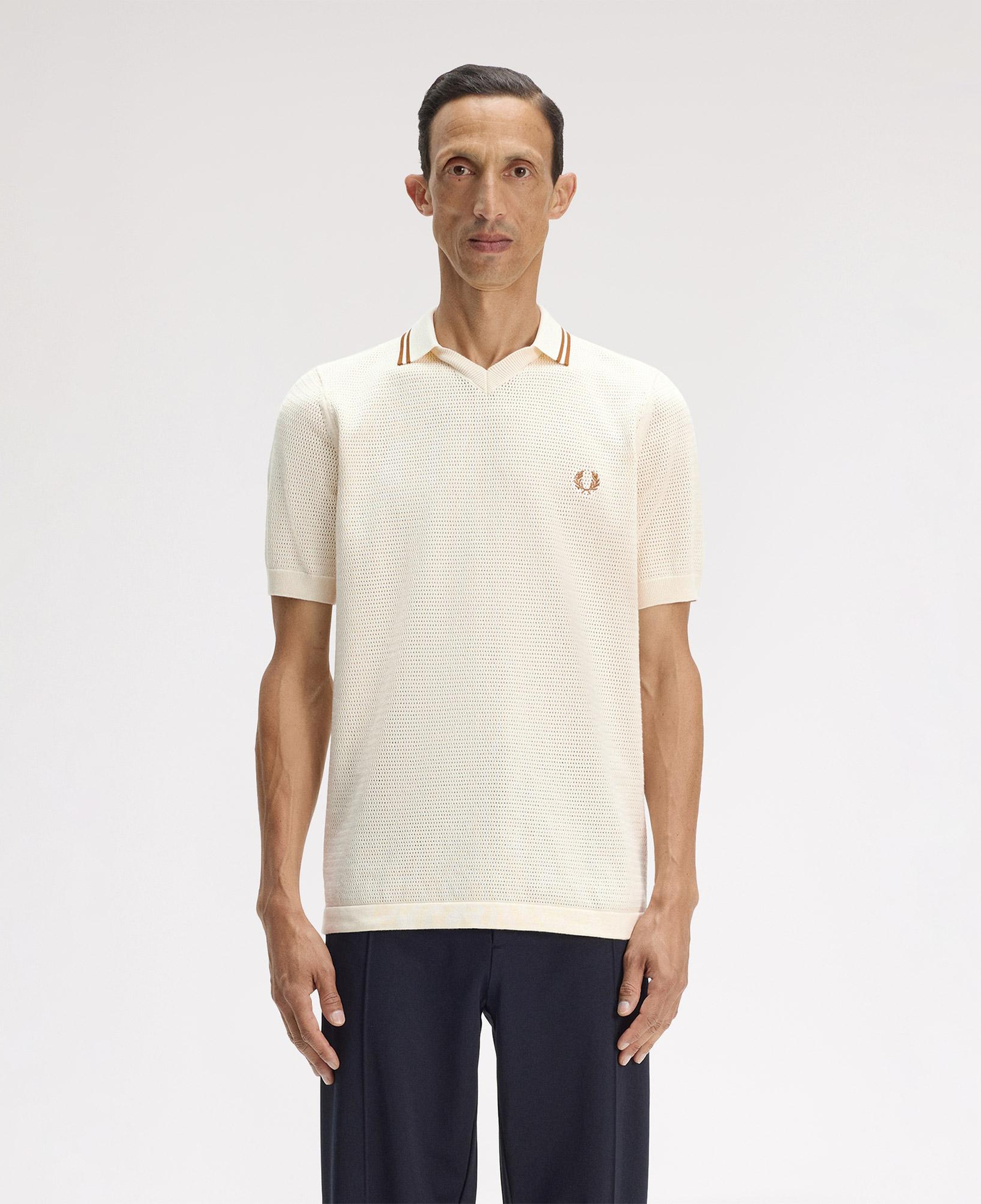 Fred Perry Erkek Krem Polo