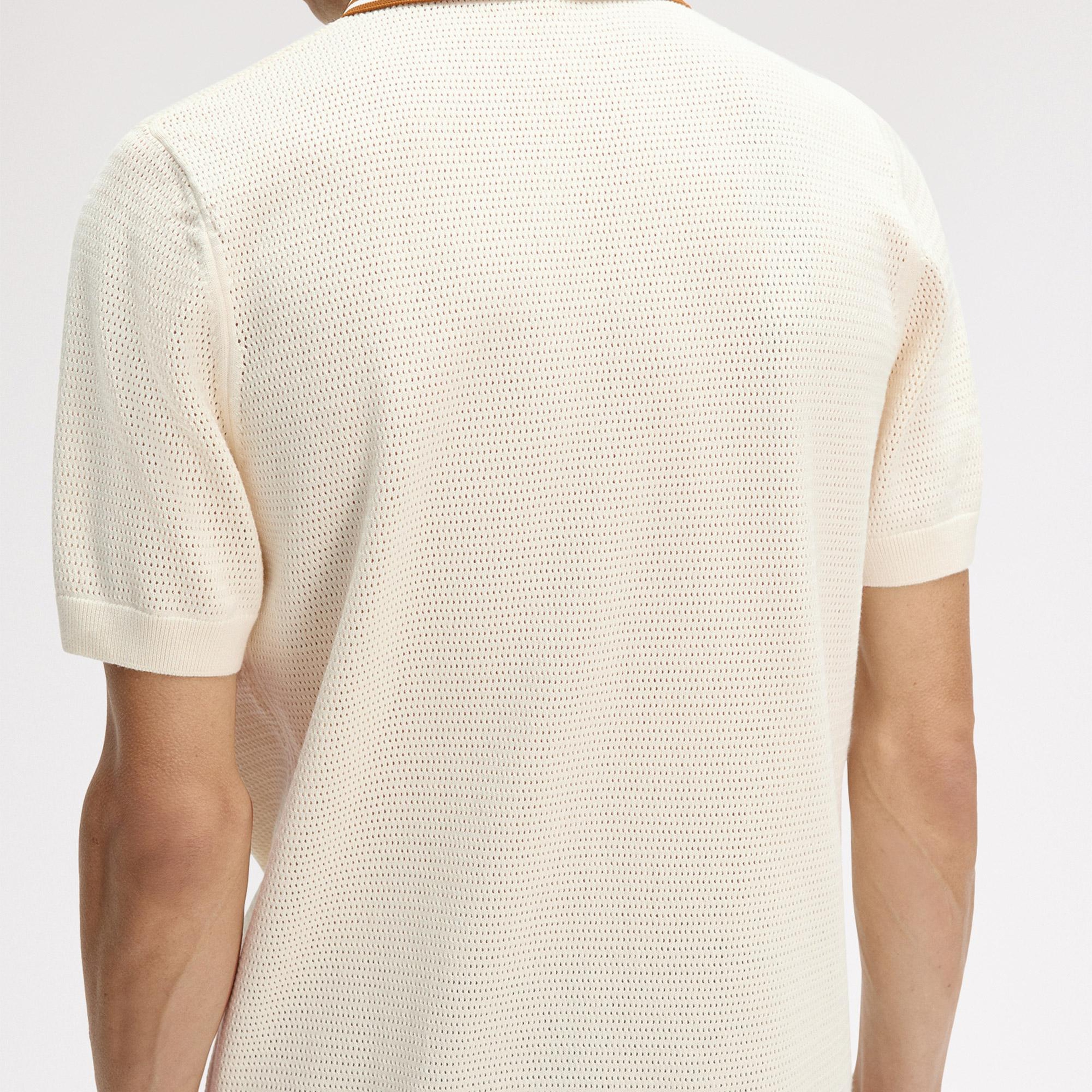 Fred Perry Erkek Krem Polo