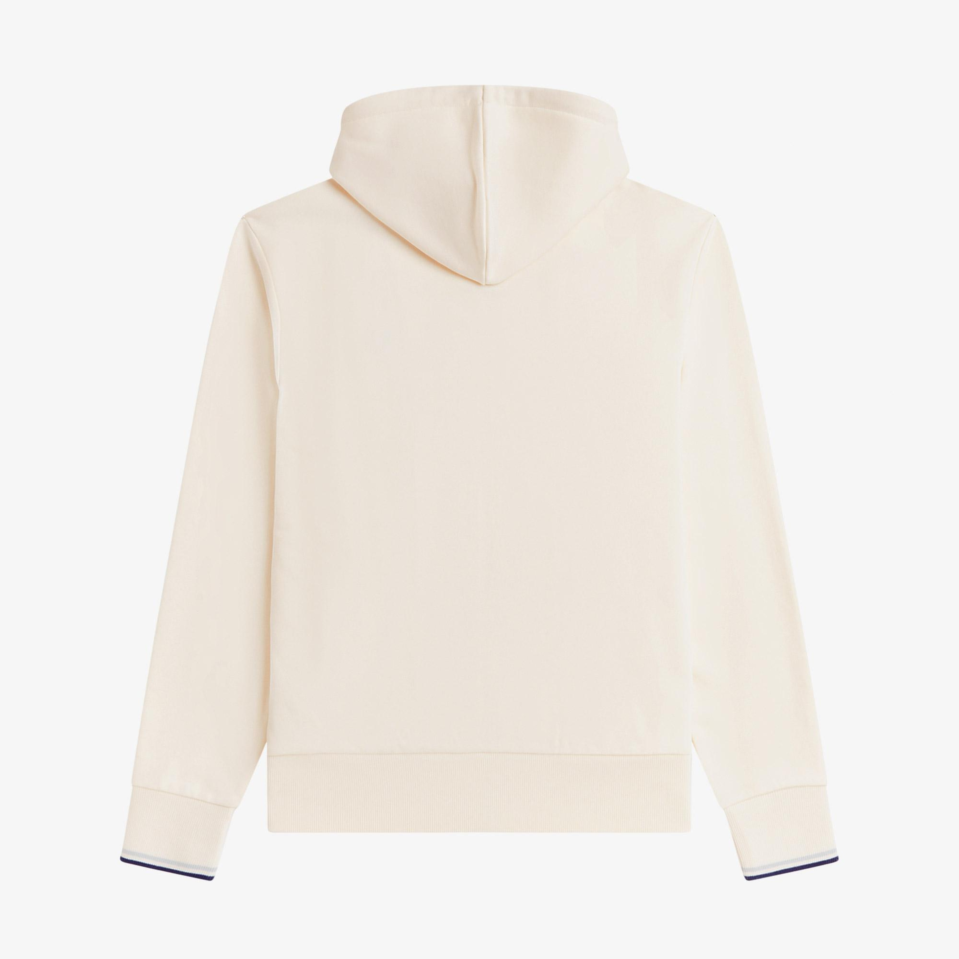 Fred Perry Erkek Krem Hoodie