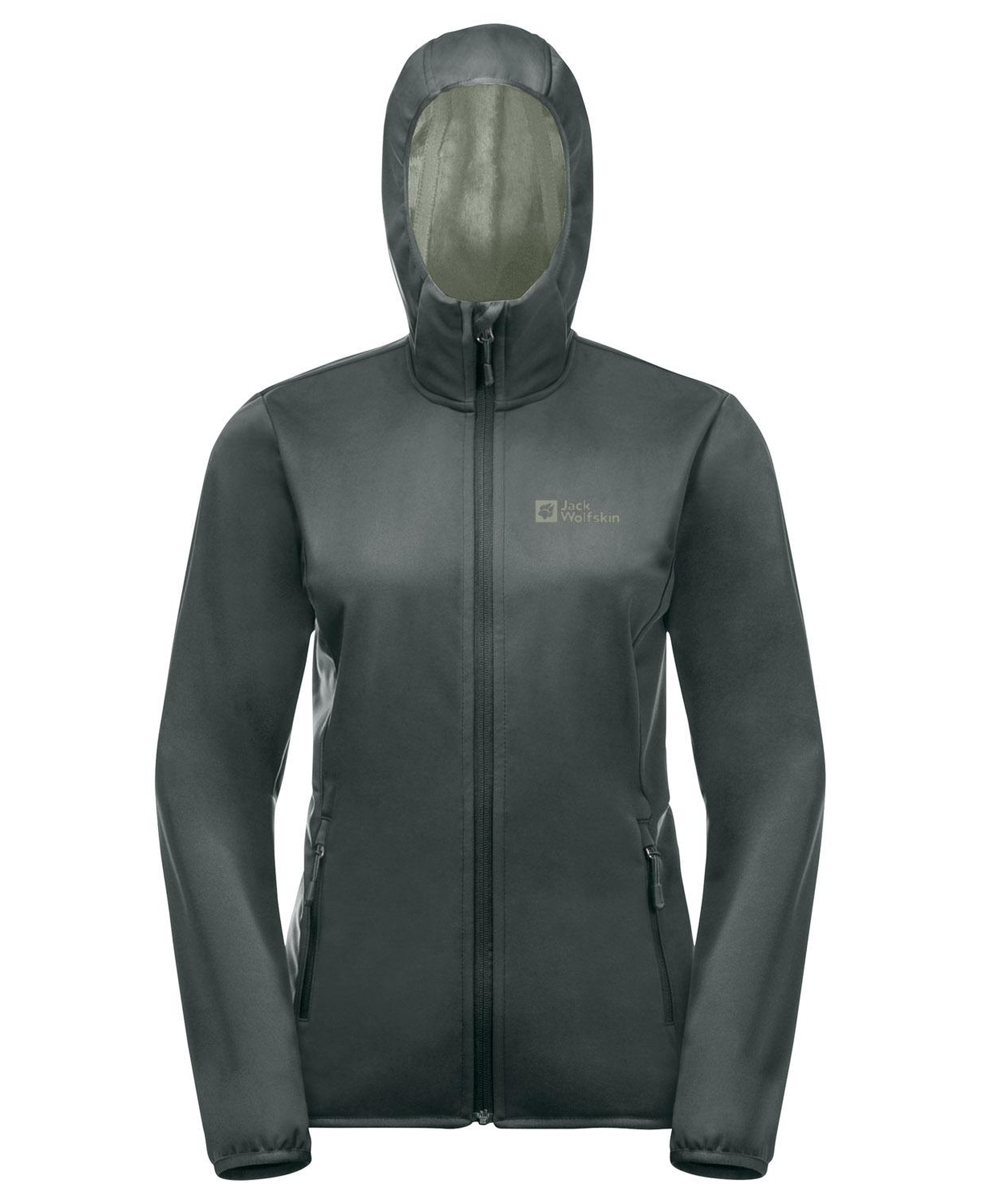 Jack Wolfskin Windhain Hoody Kadın Yeşil Softshell