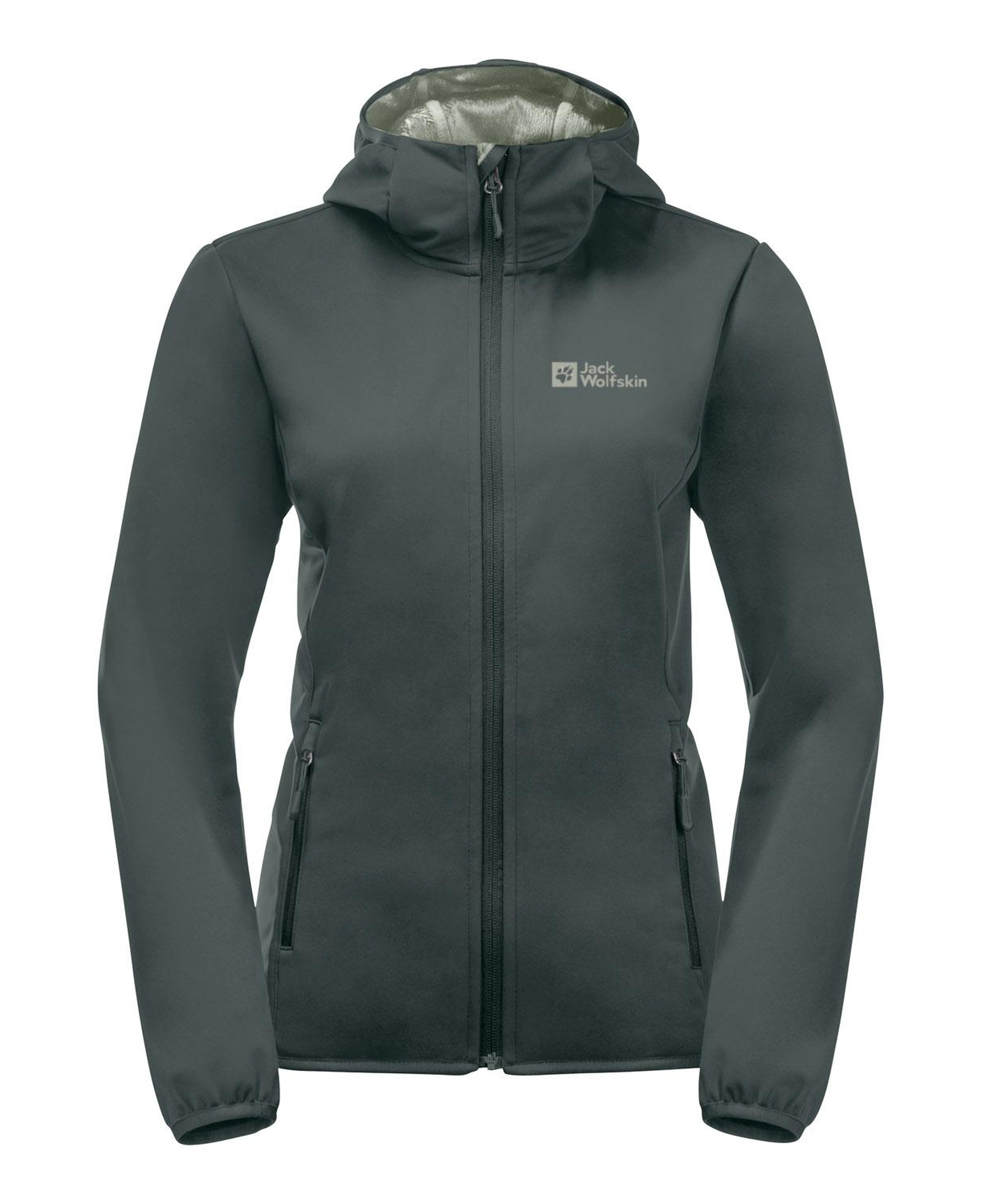 Jack Wolfskin Windhain Hoody Kadın Yeşil Softshell