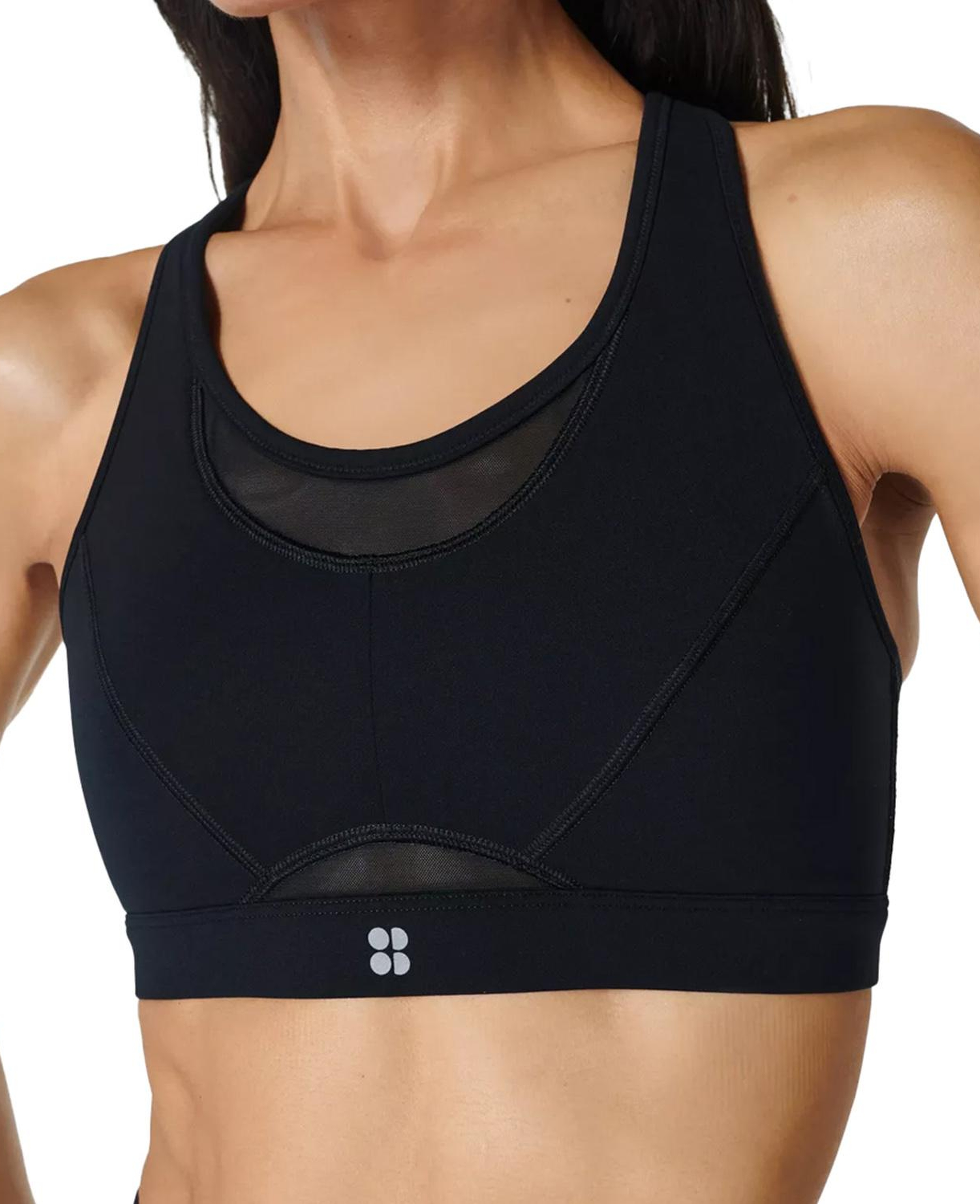 Sweaty Betty Power Icon Running Bra Kadın Siyah Koşu Bra