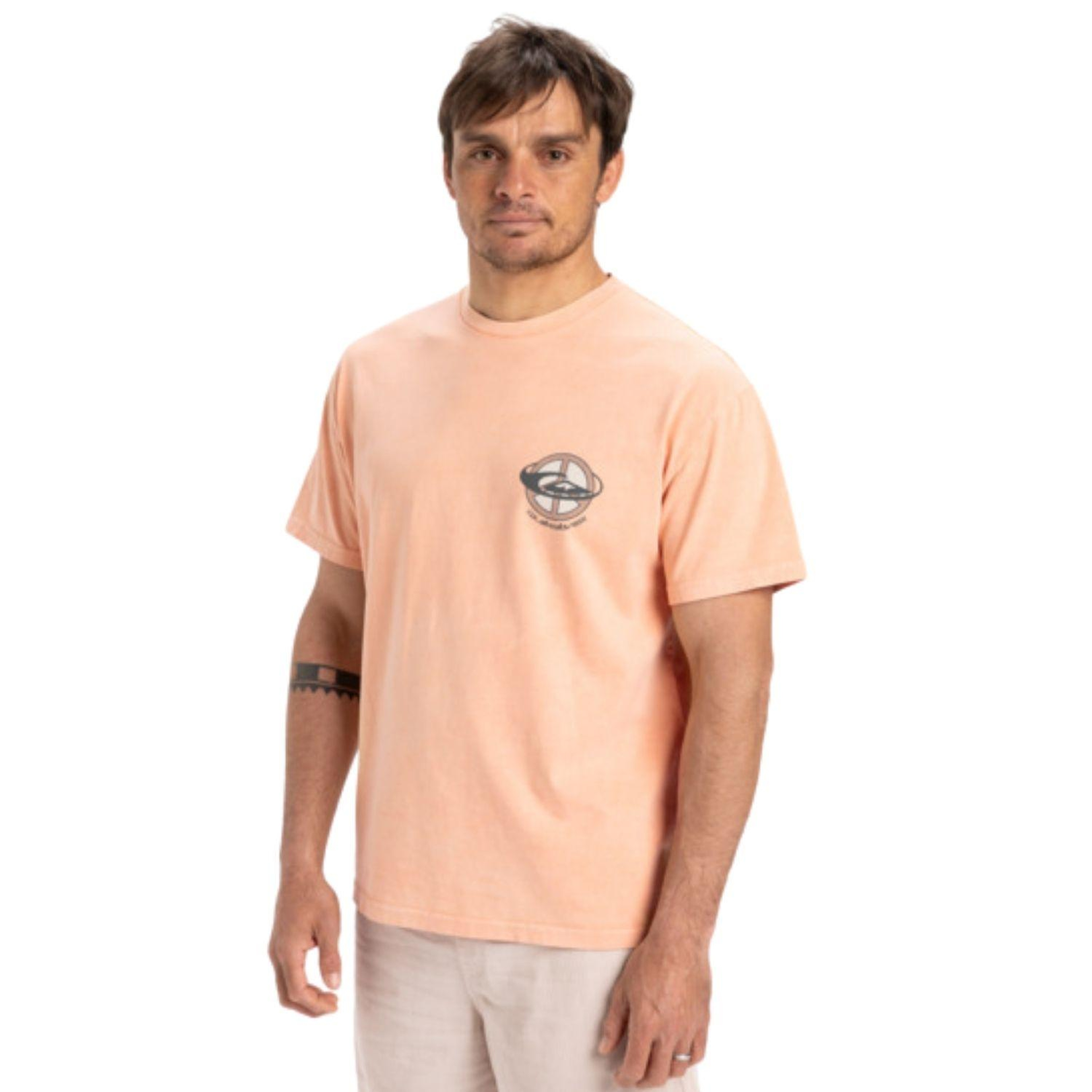 Quiksilver Nd Wake Up World Erkek Sarı Tişört