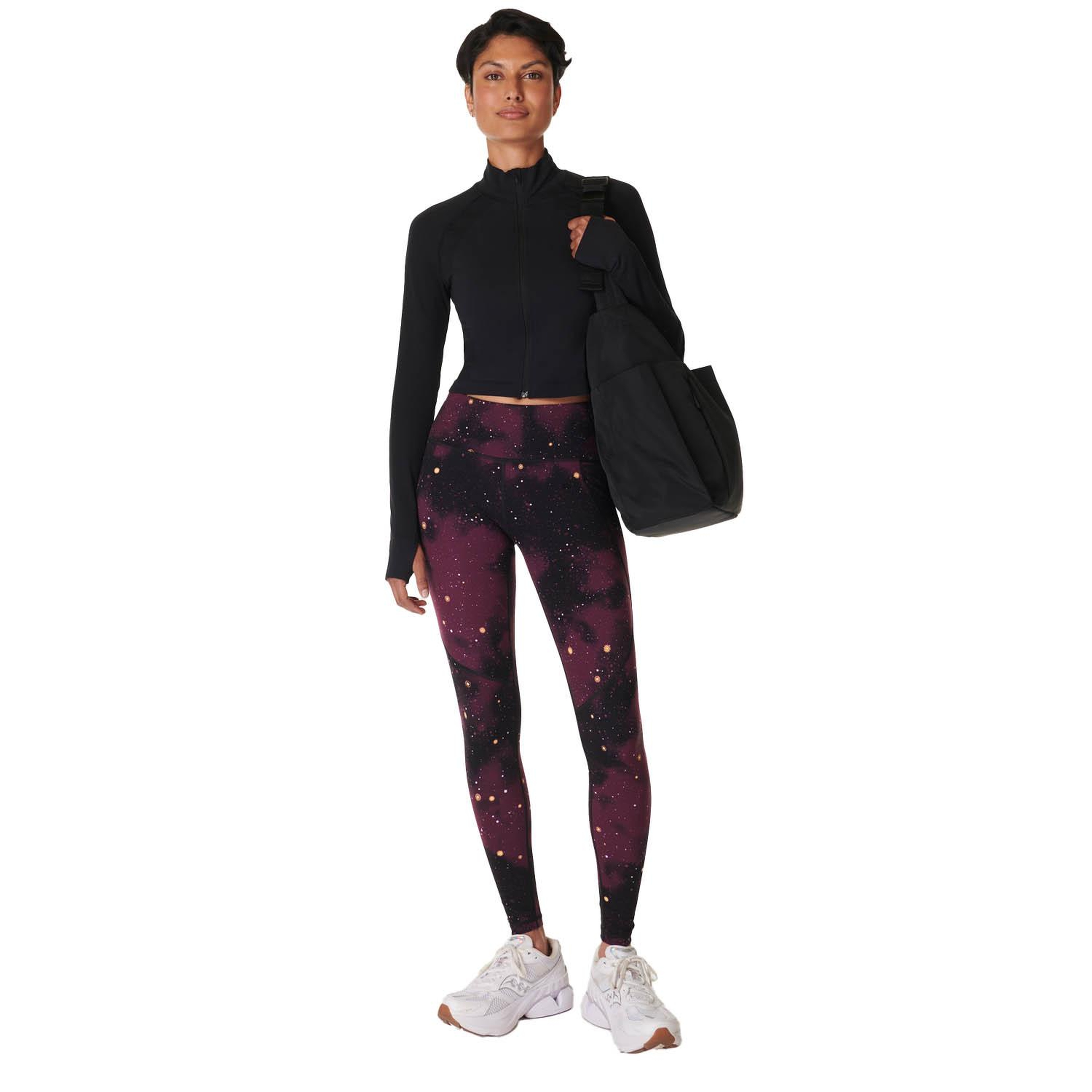 Sweaty Betty Power 78 Workout Leggings Kadın Mor Fitness Tayt