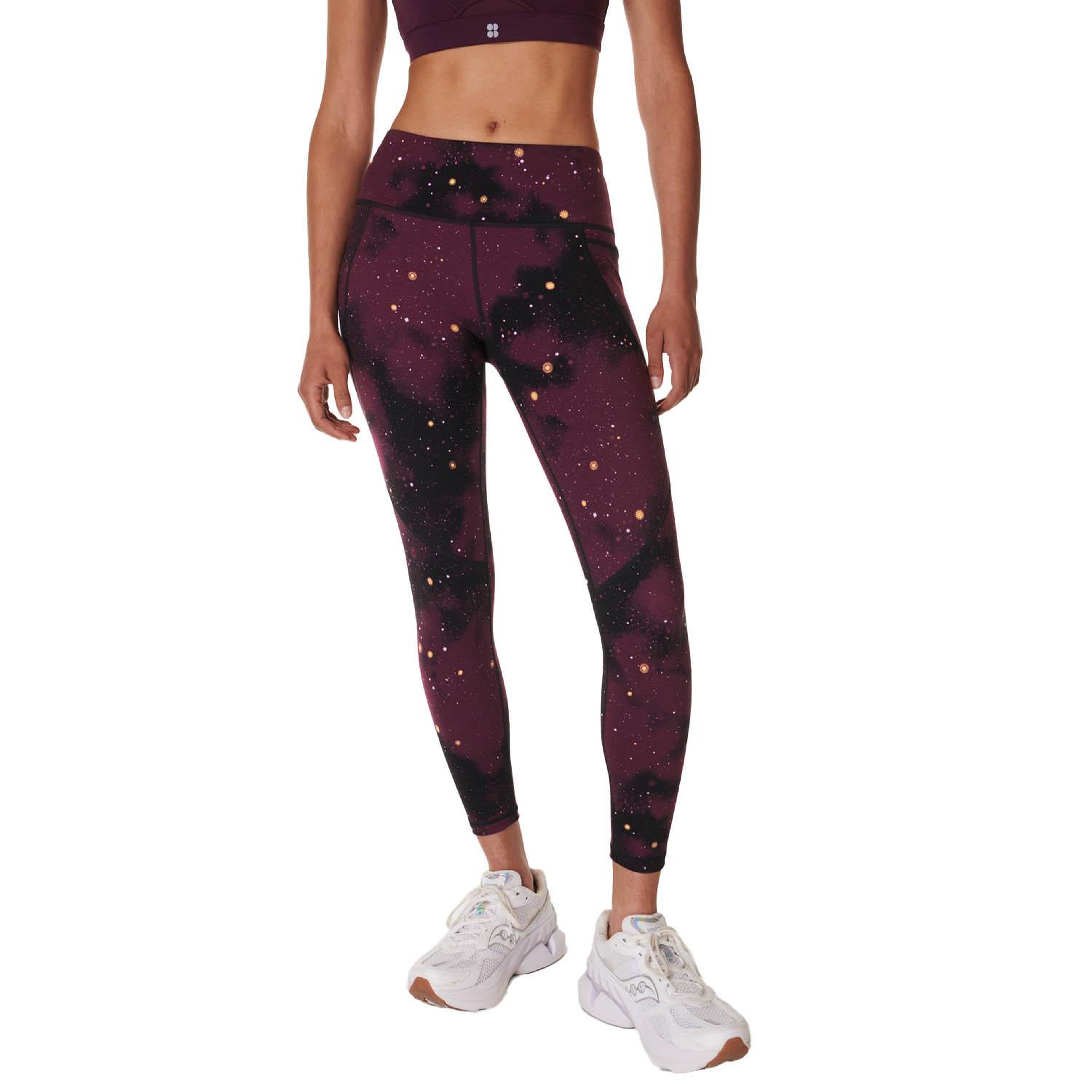 Sweaty Betty Power 78 Workout Leggings Kadın Mor Fitness Tayt