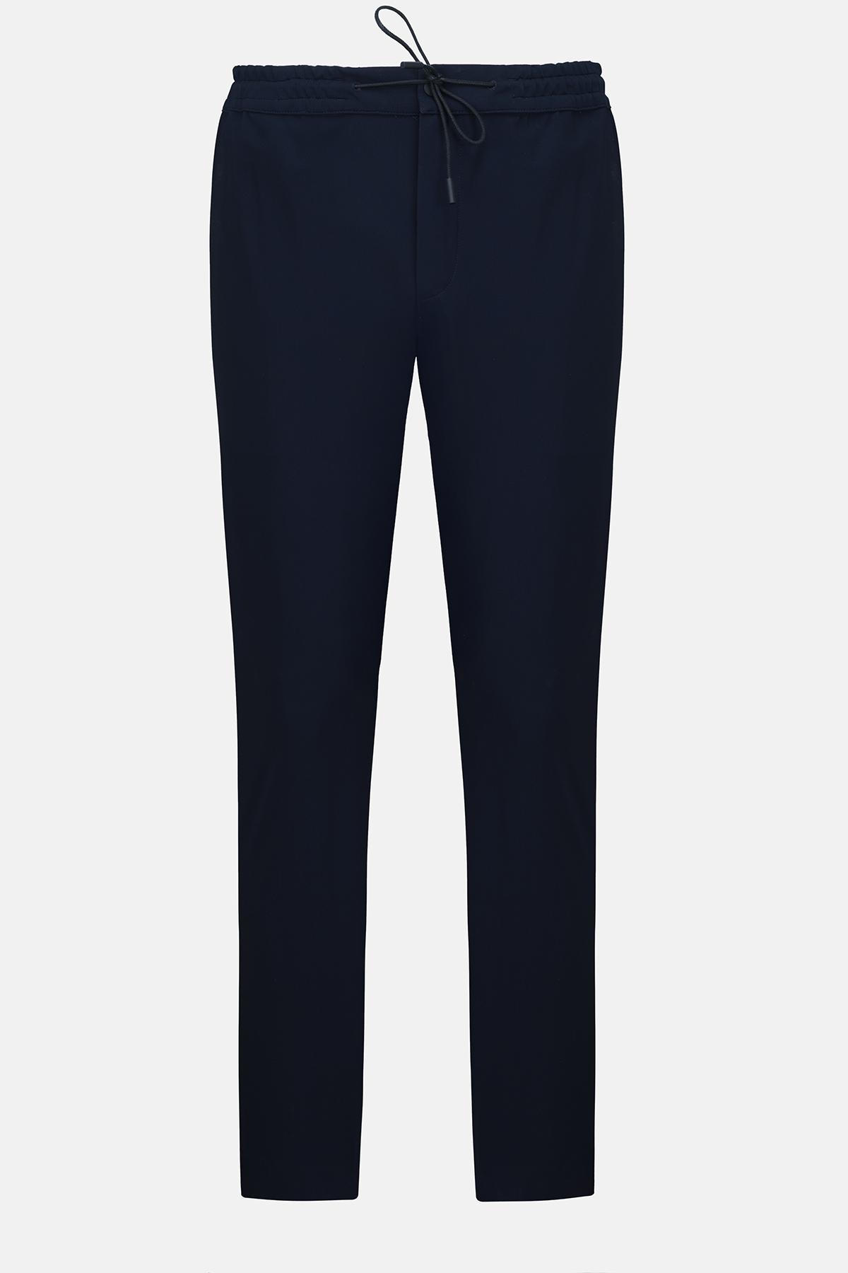 Erkek Lacivert Slim Fit Jogger Pantolon