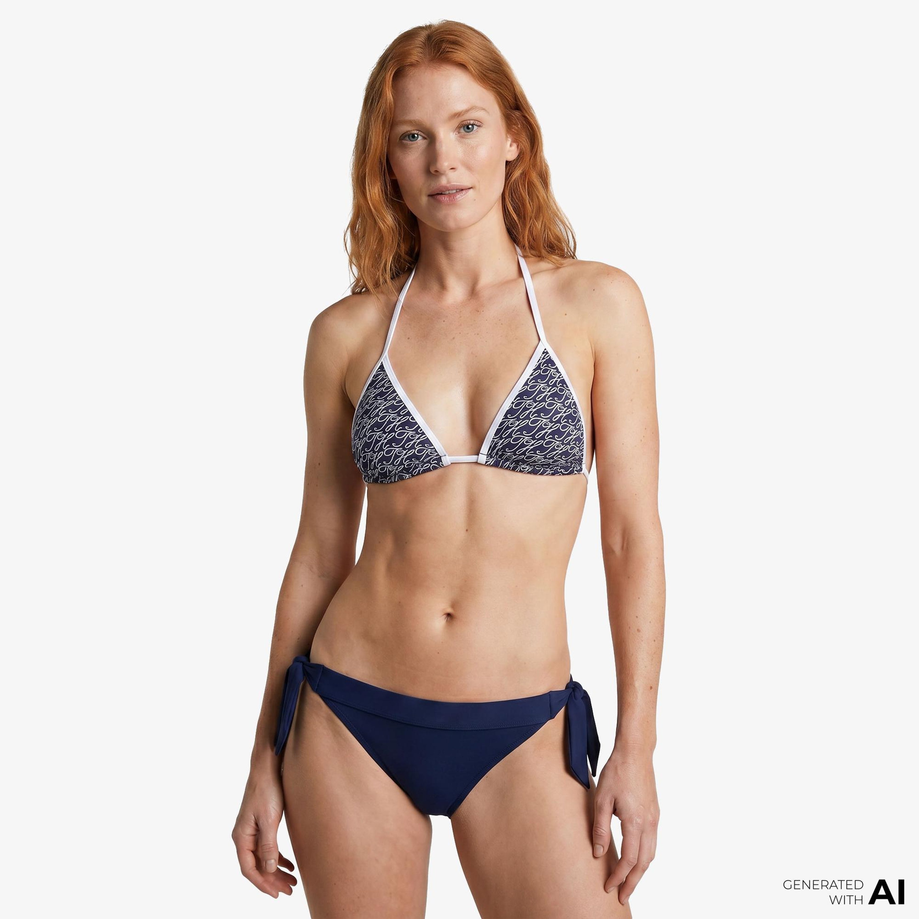 Tommy Hilfiger Essentials Kadın Lacivert Bikini Üstü