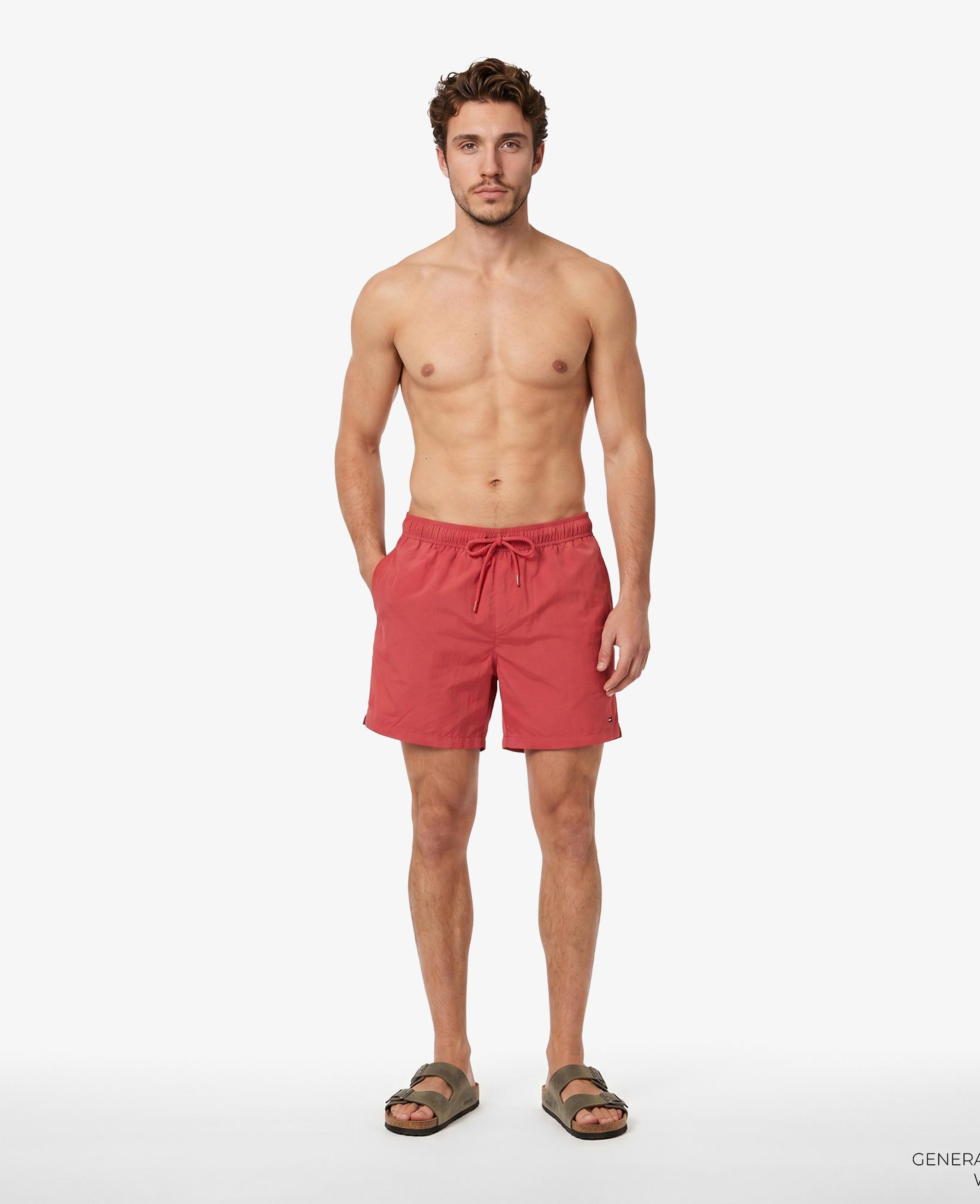Tommy Hilfiger Essentials Erkek Kırmızı Deniz Şortu