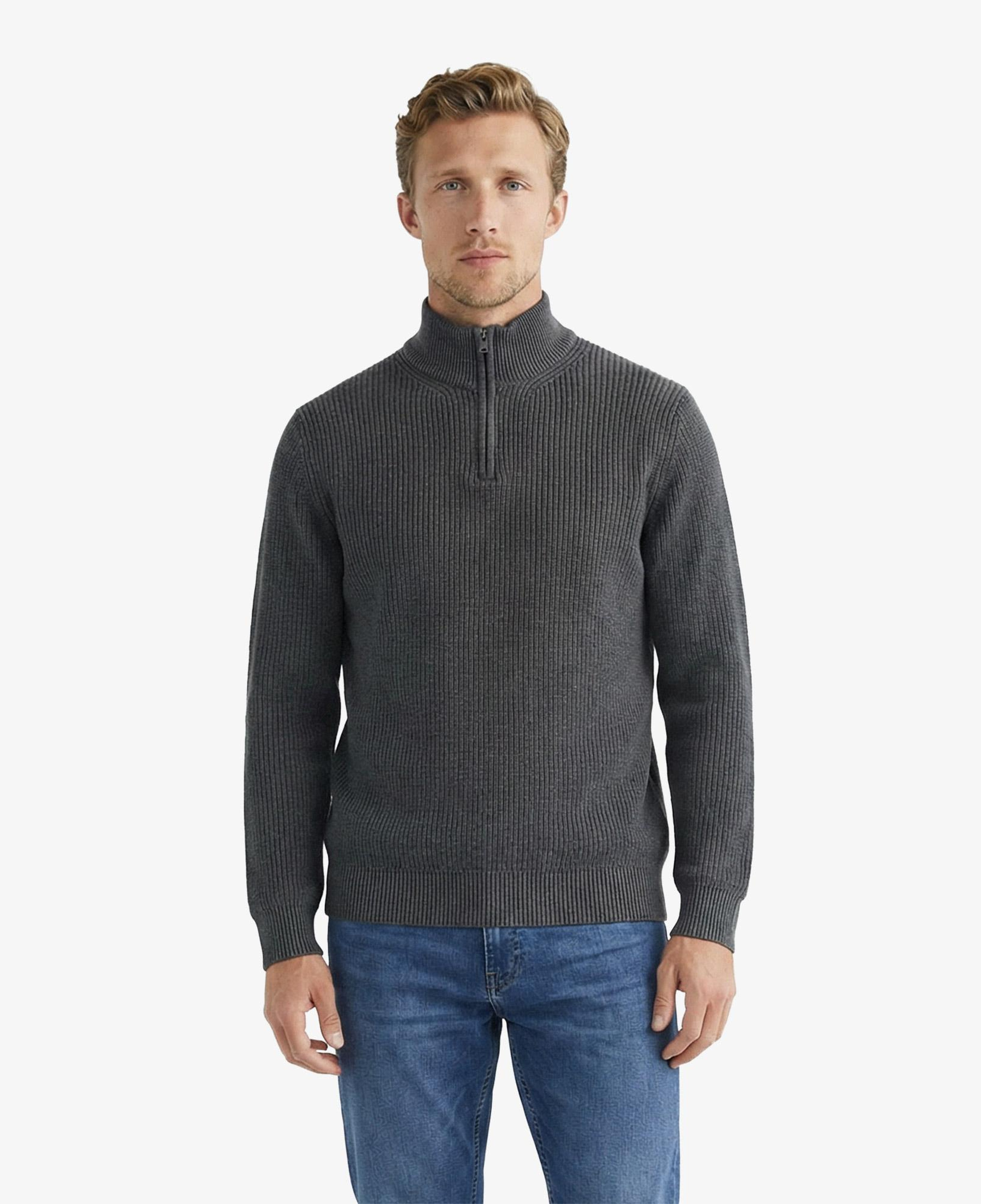 Nautica Erkek Gri Classic Fit Kazak