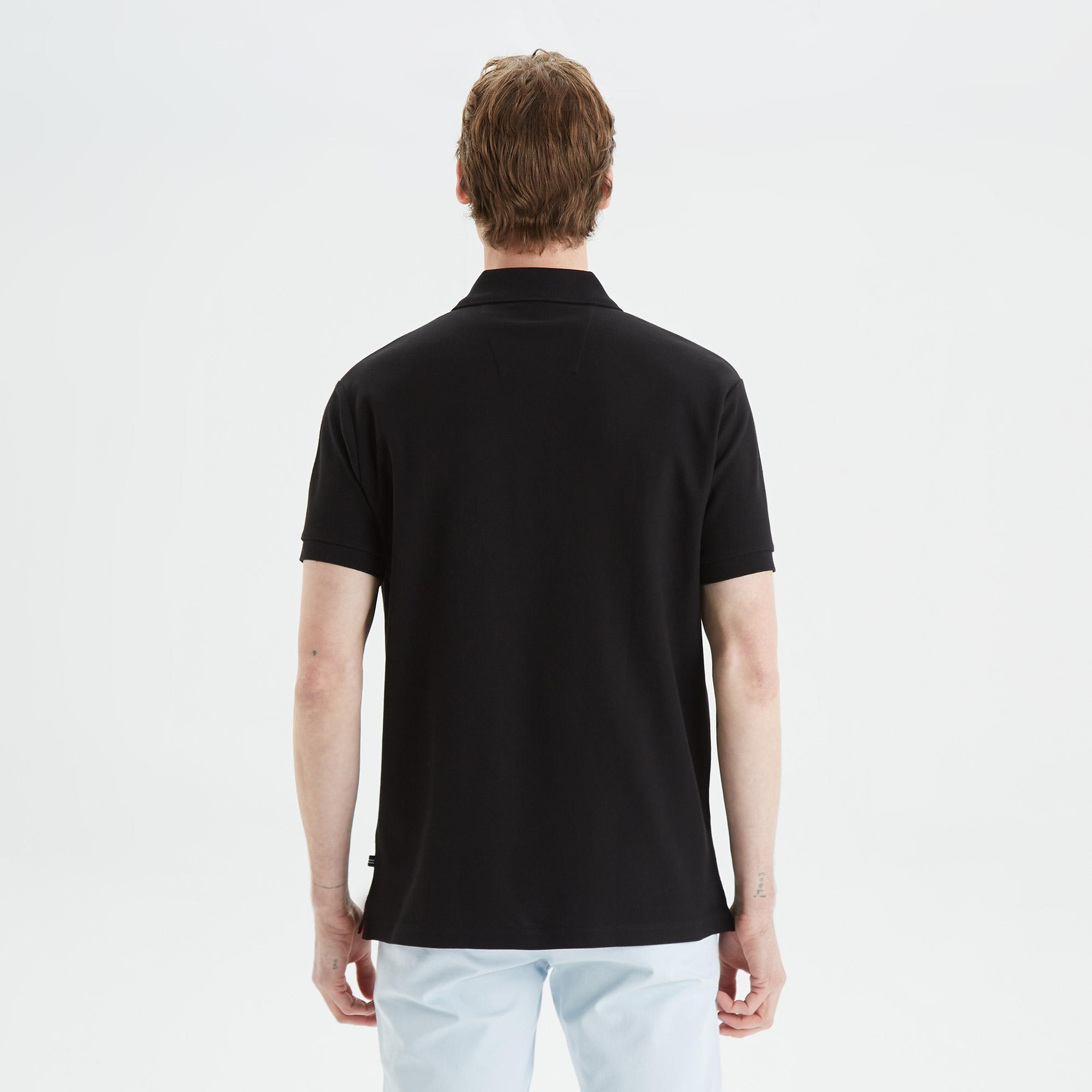 Nautica Erkek Siyah Classic Fit Kısa Kollu Polo