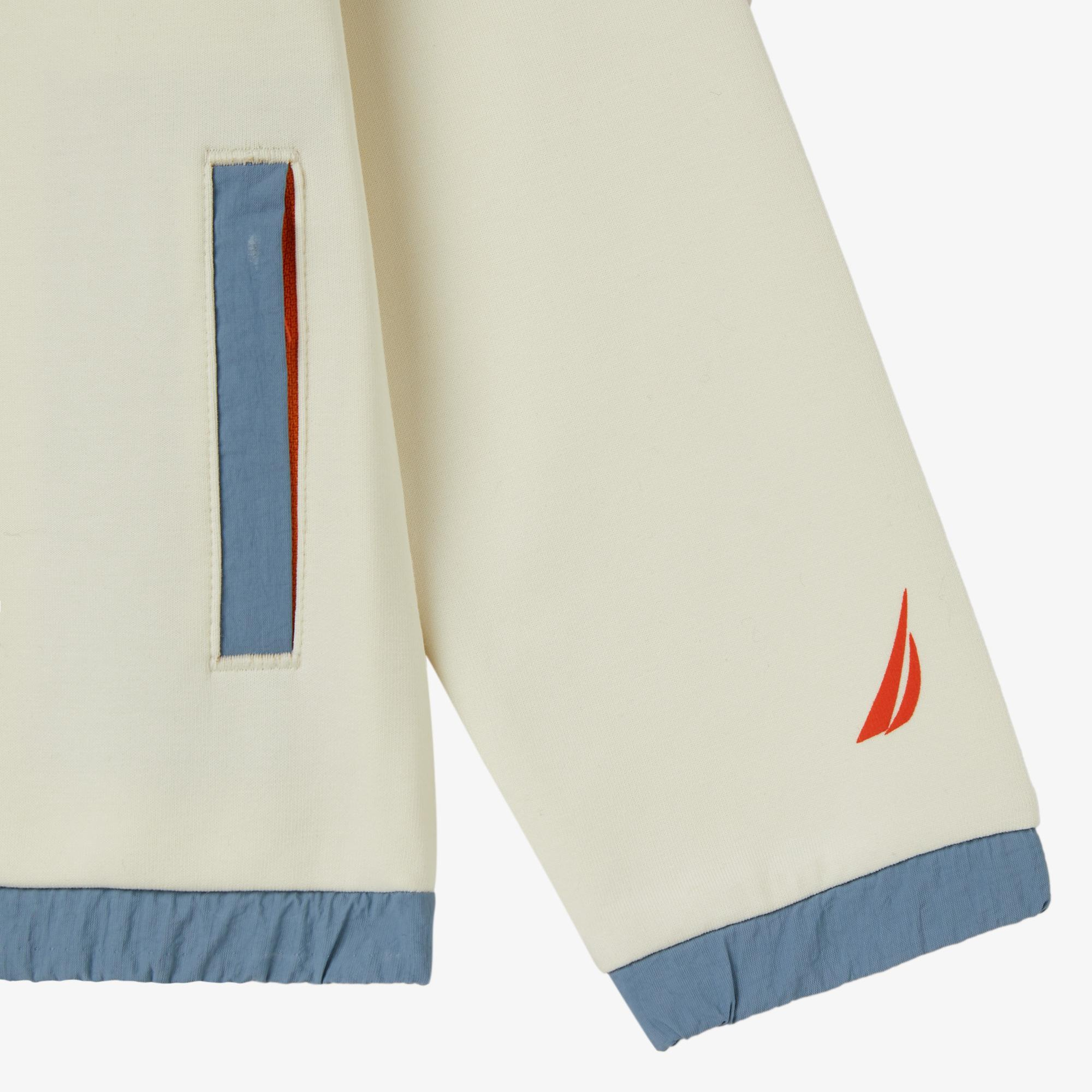 Nautica Erkek Çocuk Kırık Beyaz Sweatshirt