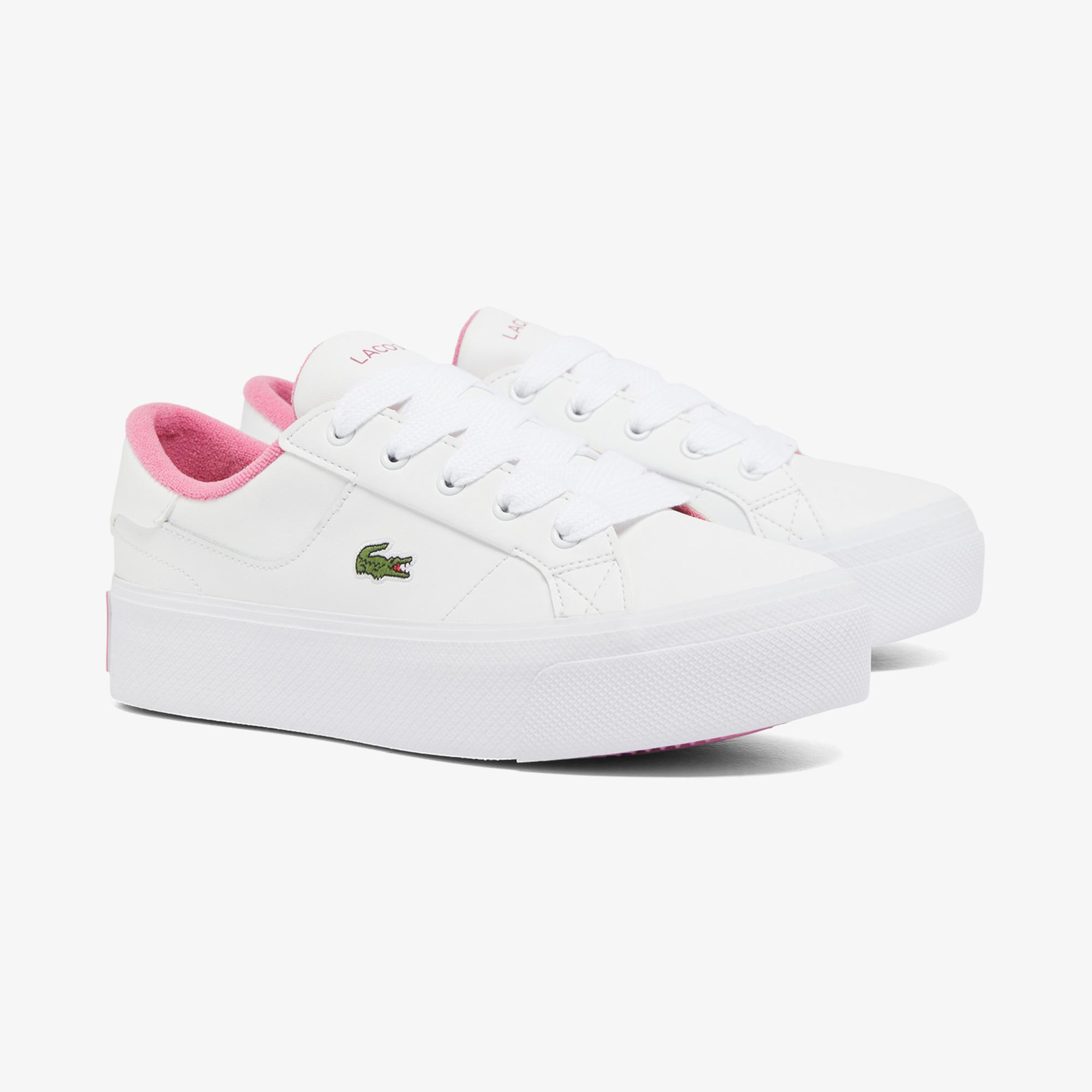 Lacoste Ziane Platform Kadın Beyaz/Pembe Sneaker