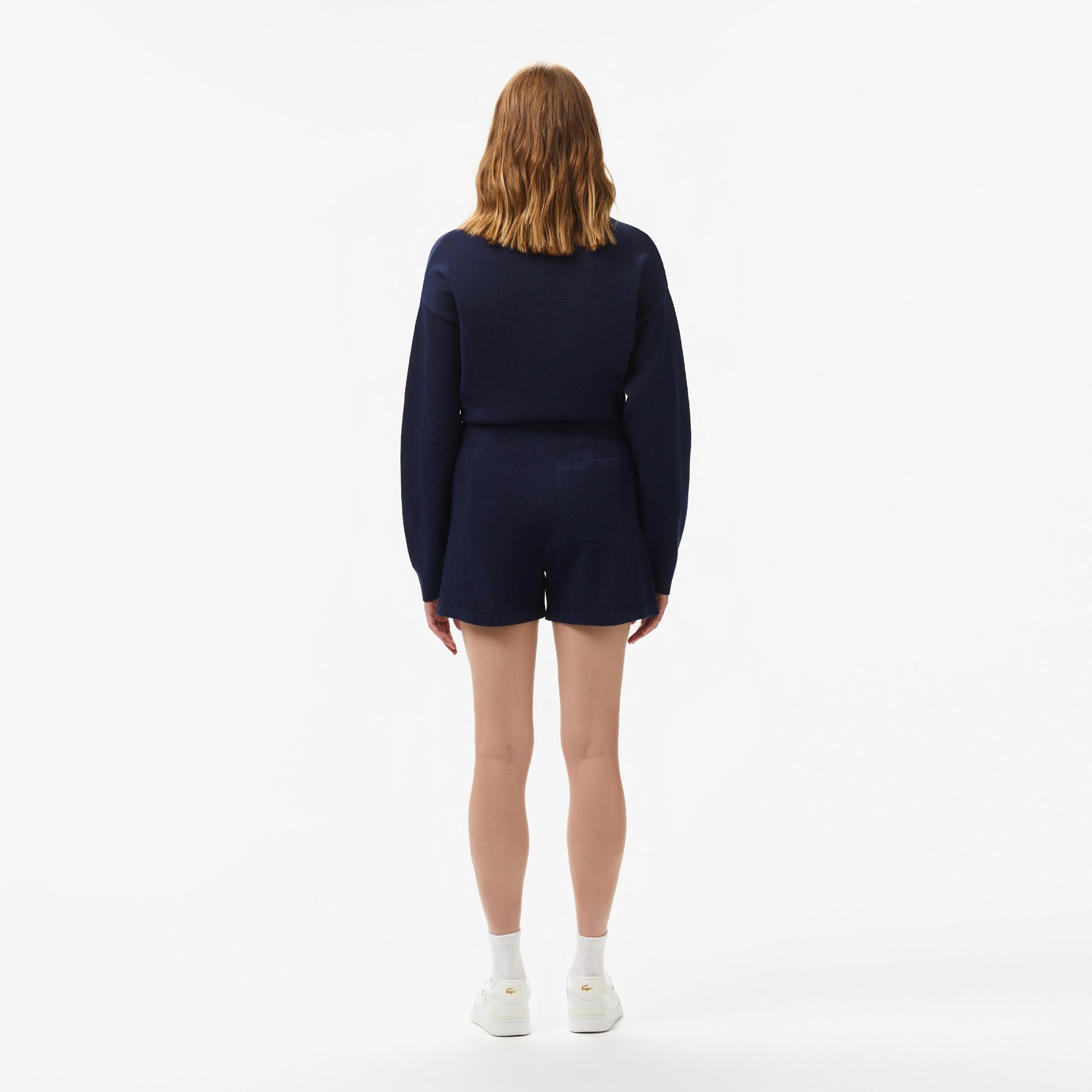 Lacoste Kadın Relaxed Fit Lacivert Şort