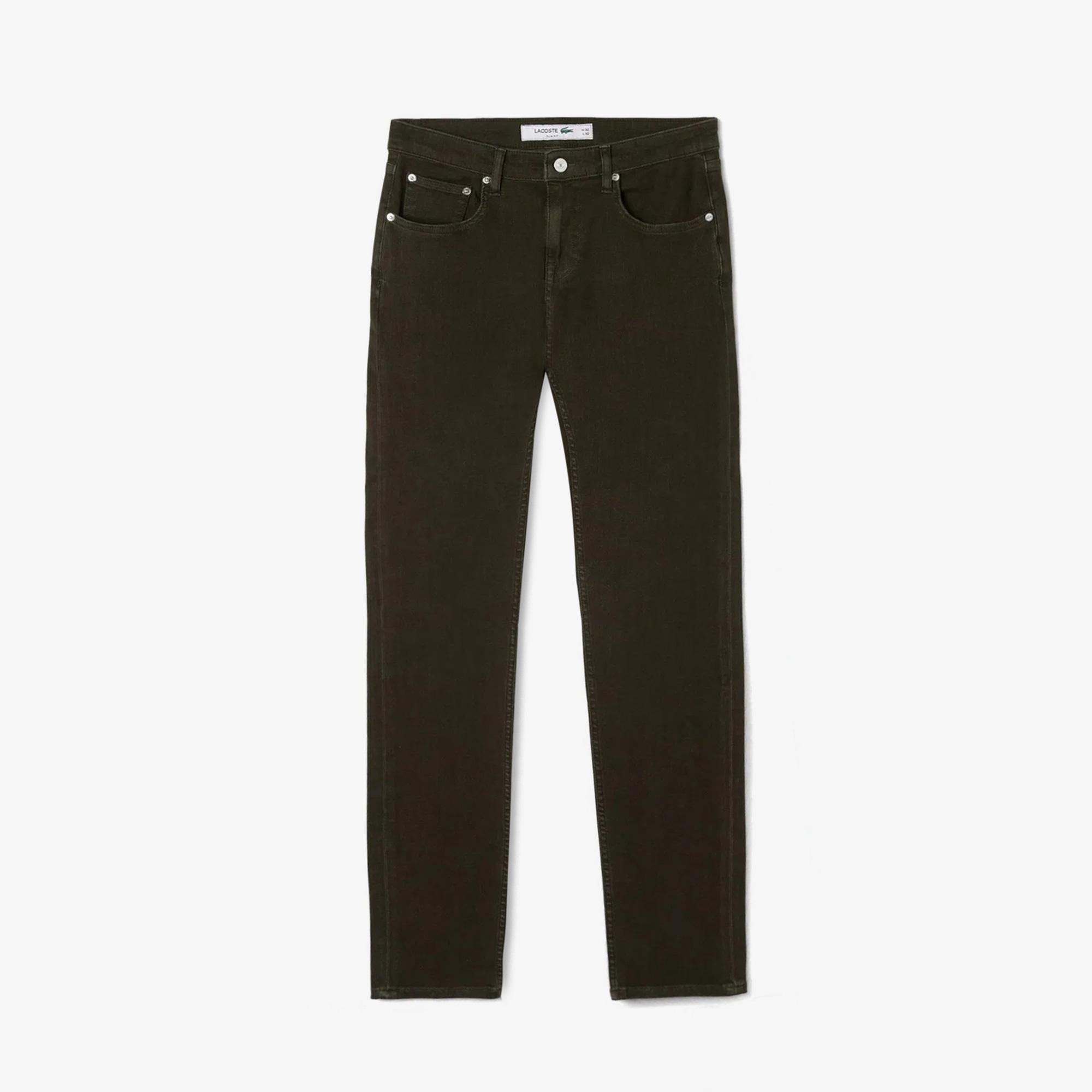 Erkek Slim Fit Yeşil Jean Pantolon