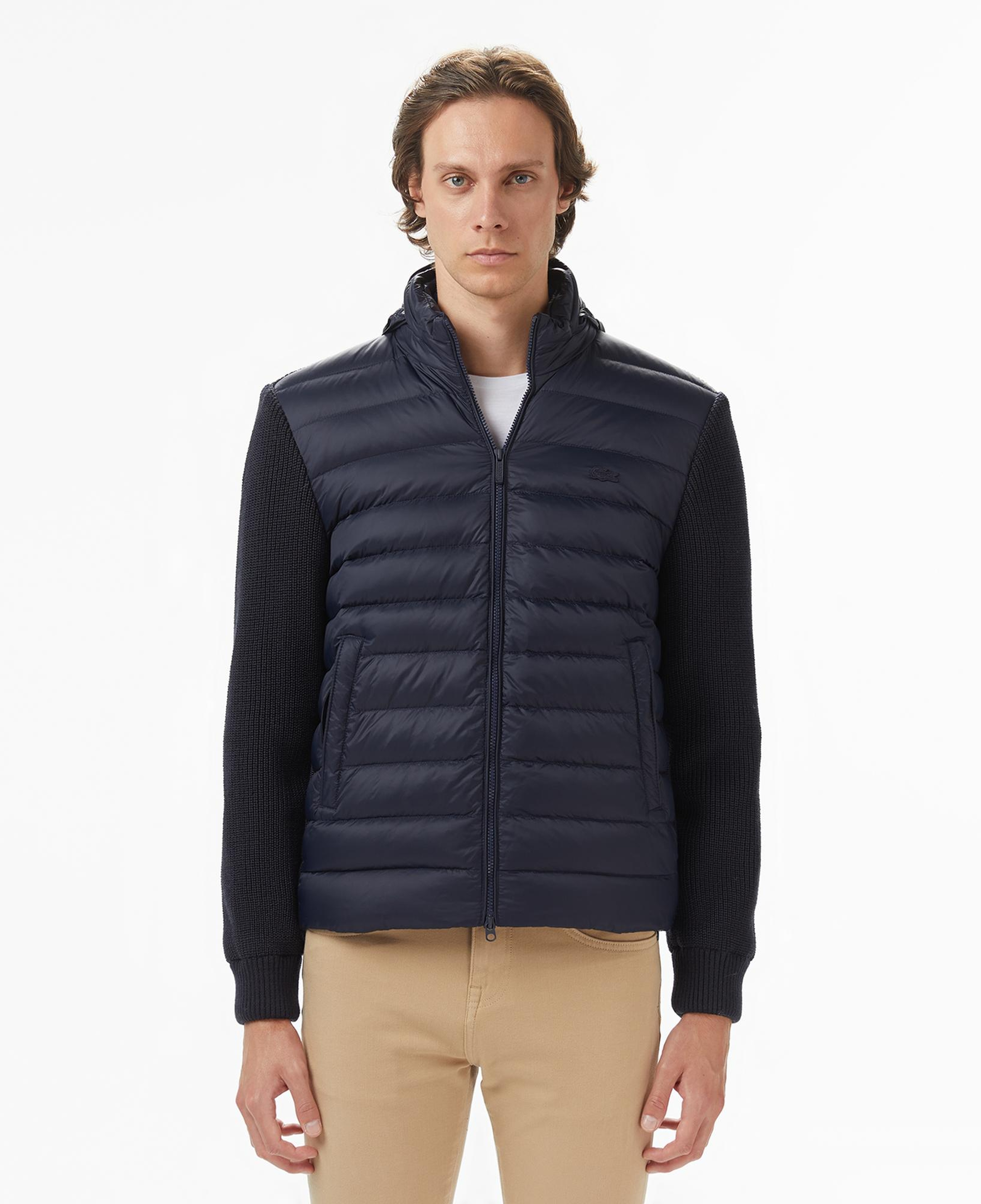 Erkek Regular Fit Kapüşonlu Lacivert Mont
