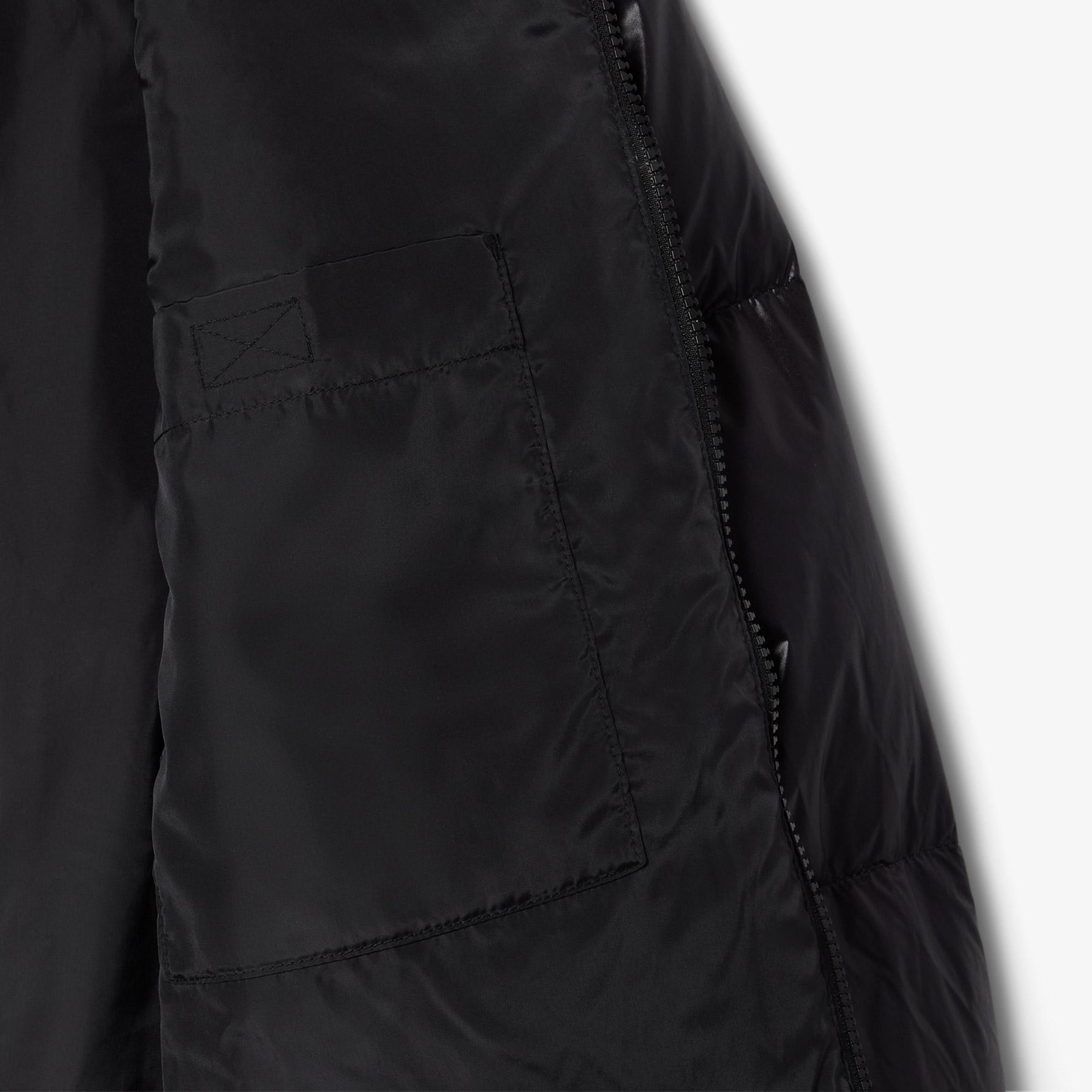 Lacoste Erkek Relaxed Fit Kapüşonlu Siyah Mont