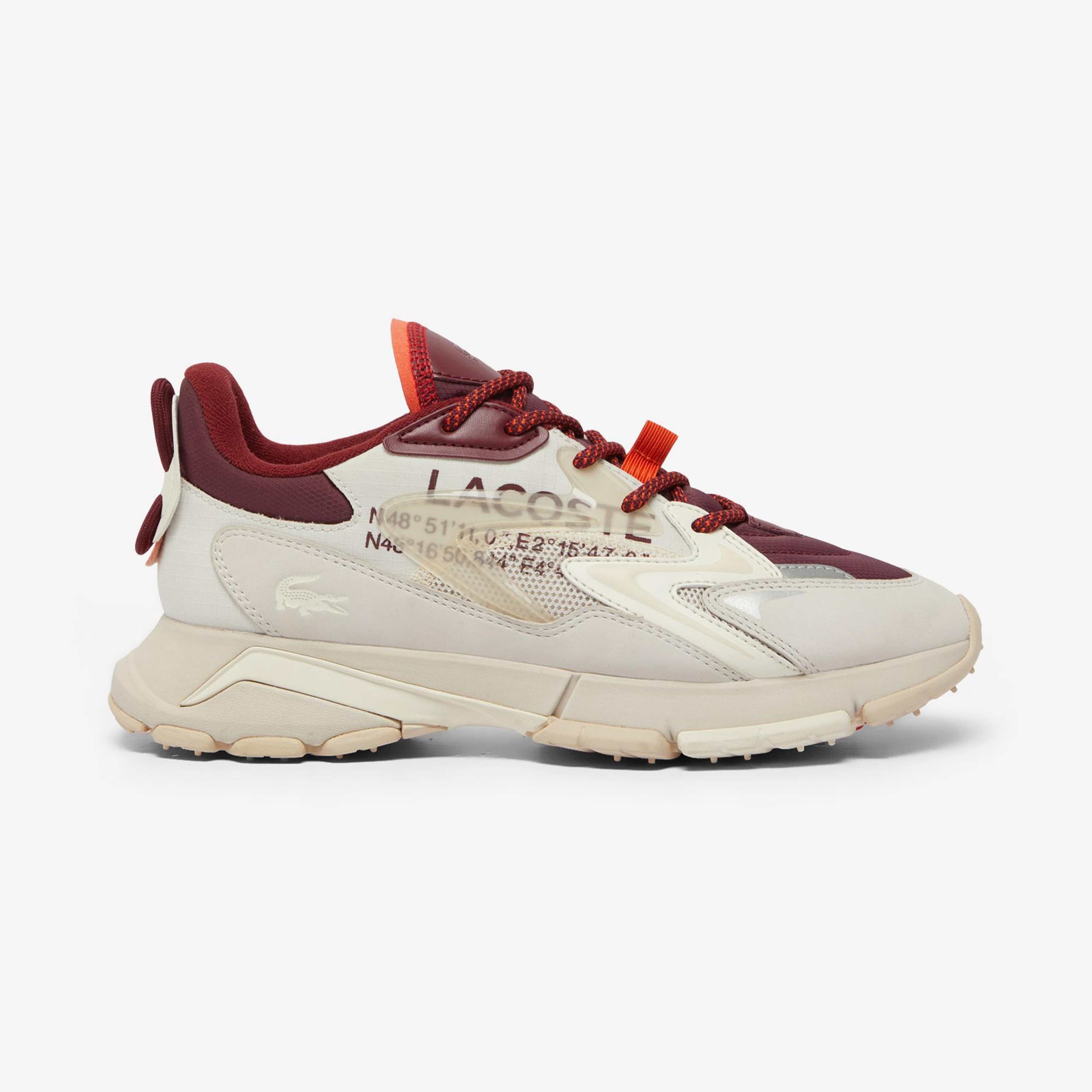 Lacoste L003 Neo Tech Erkek Beyaz/Bordo Sneaker