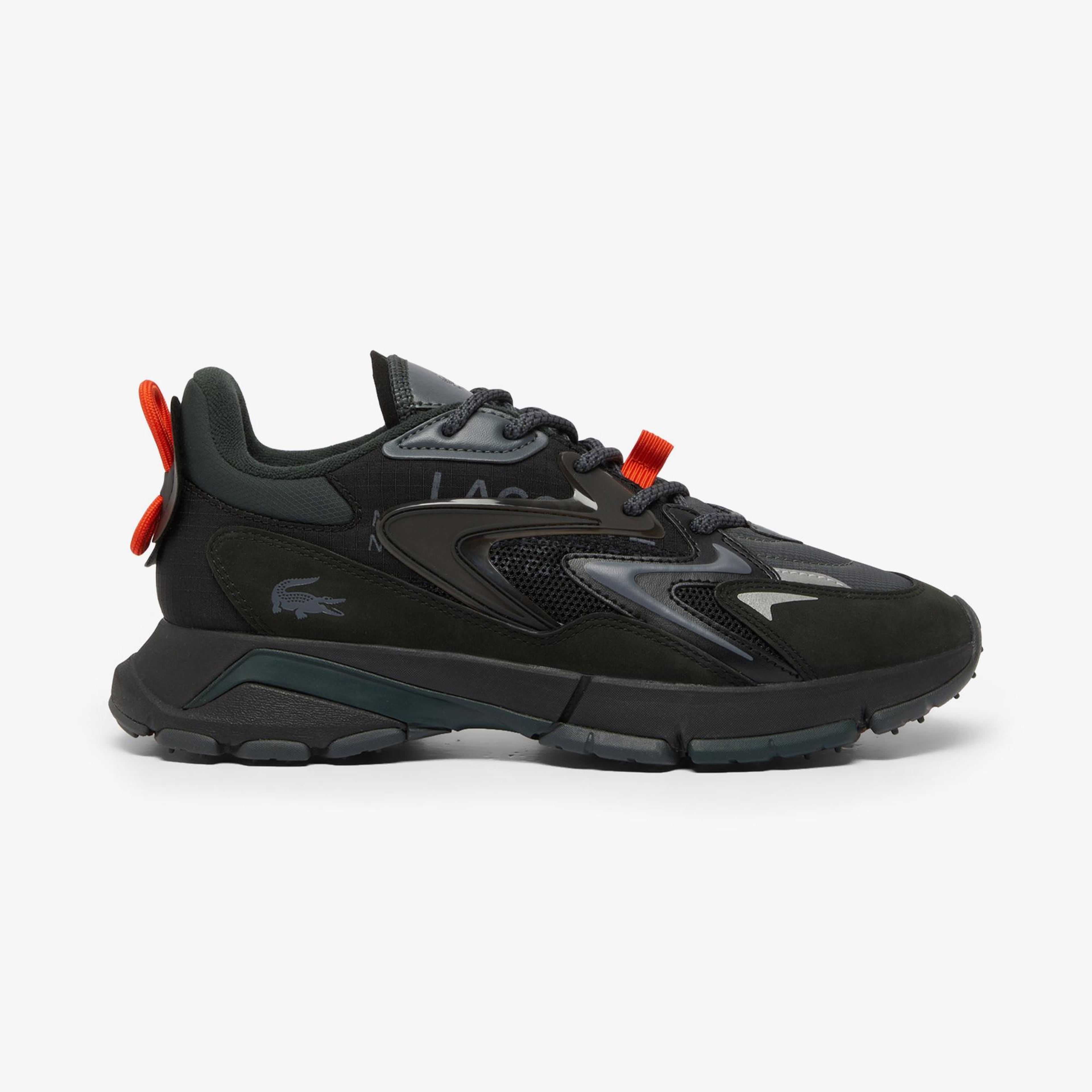 Lacoste L003 Neo Tech Erkek Siyah/Turuncu Spor Ayakkabı
