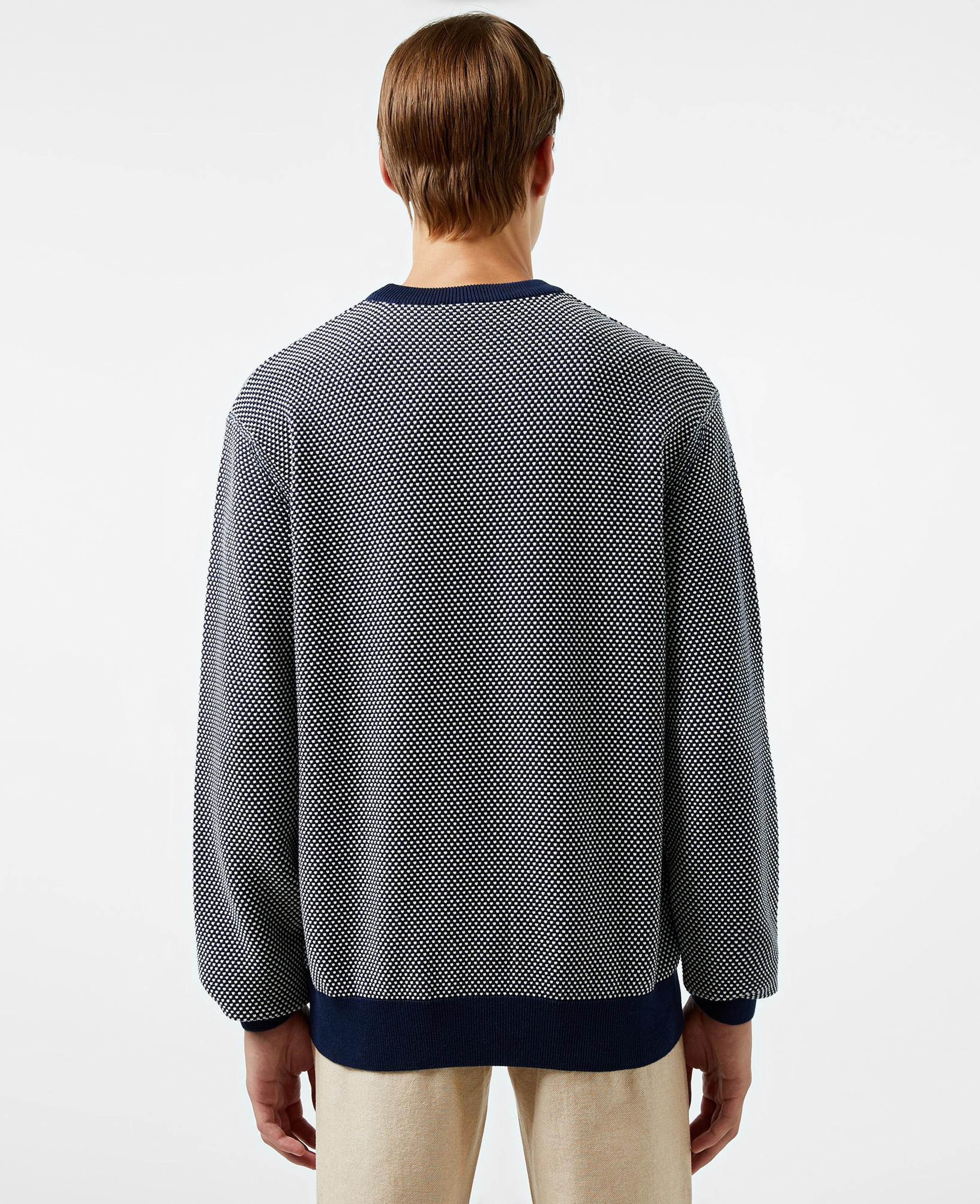 Erkek Relaxed Fit Bisiklet Yaka Lacivert Triko