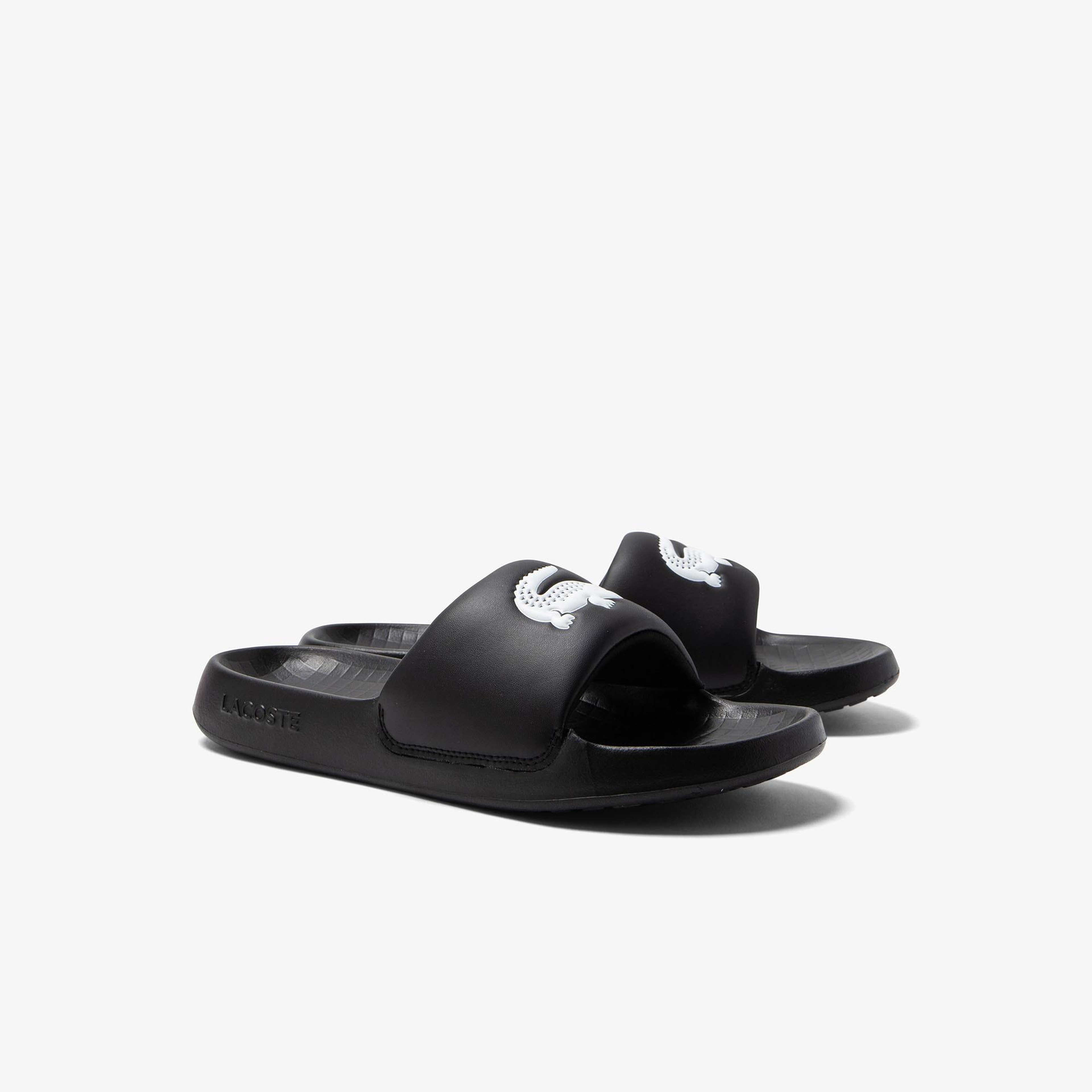 Lacoste Croco 1.0 Kadın Siyah Terlik