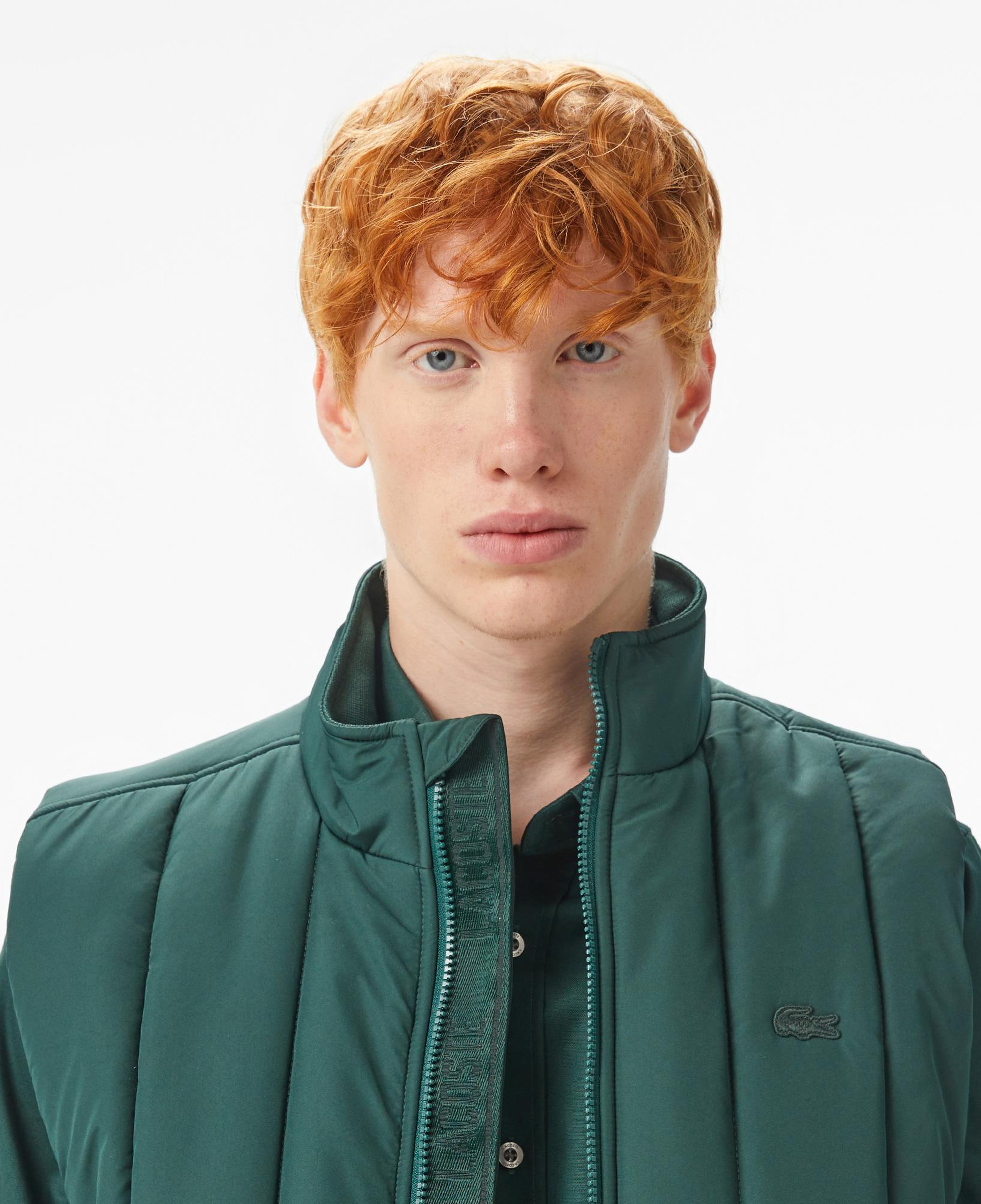 Lacoste Erkek Dik Yaka Koyu Yeşil Yelek