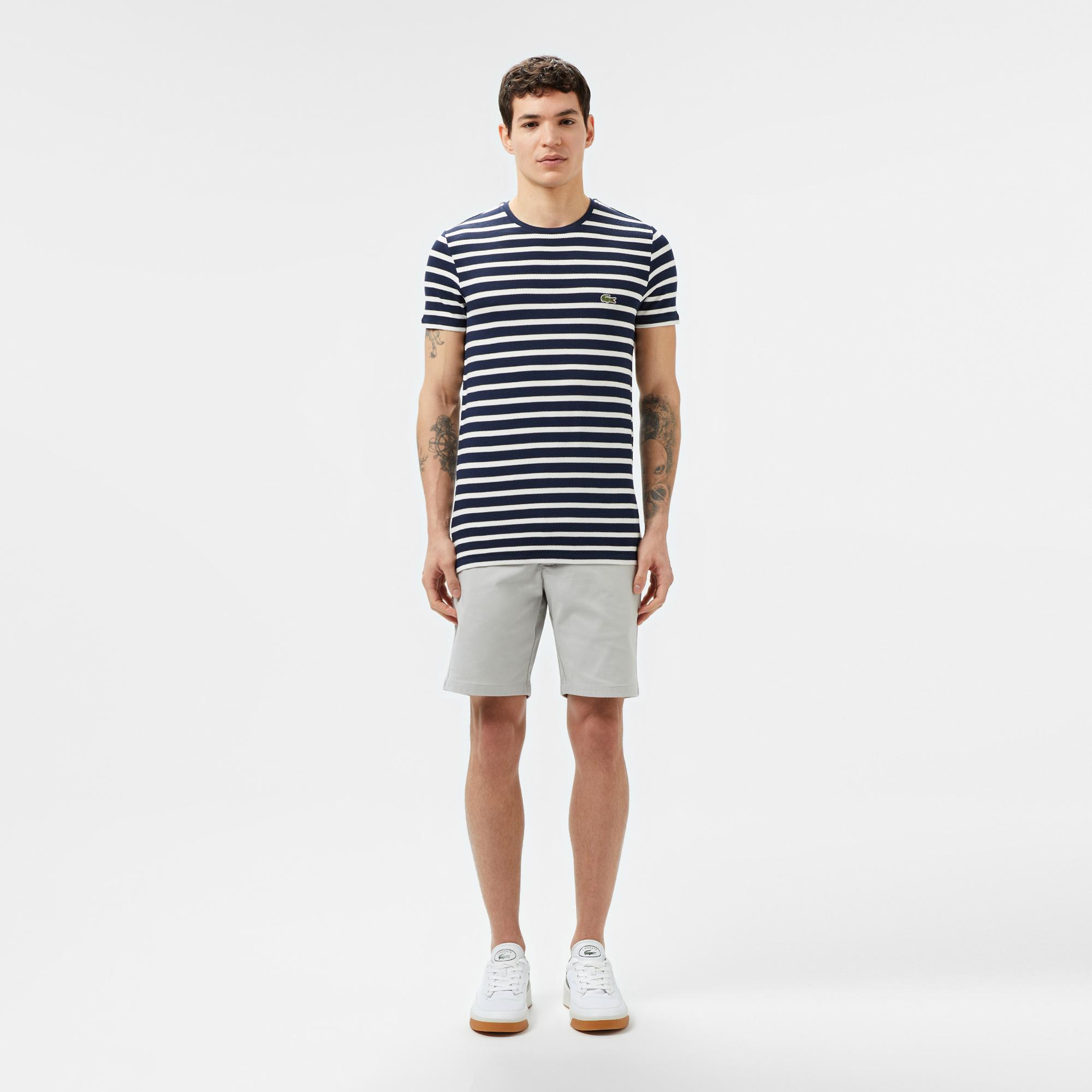 Erkek Slim Fit Gri Bermuda Şort
