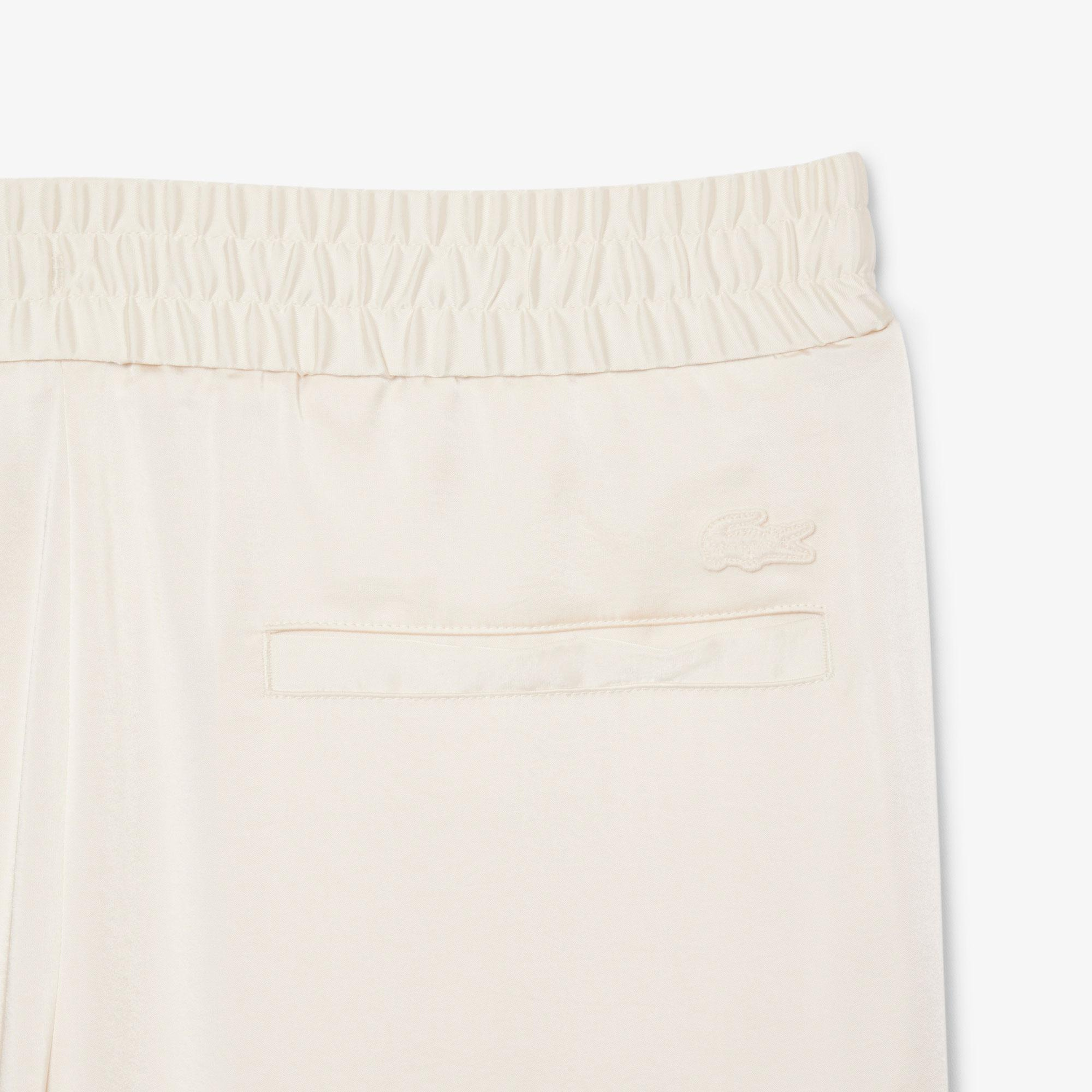 Kadın Oversized Fit Krem Pantolon