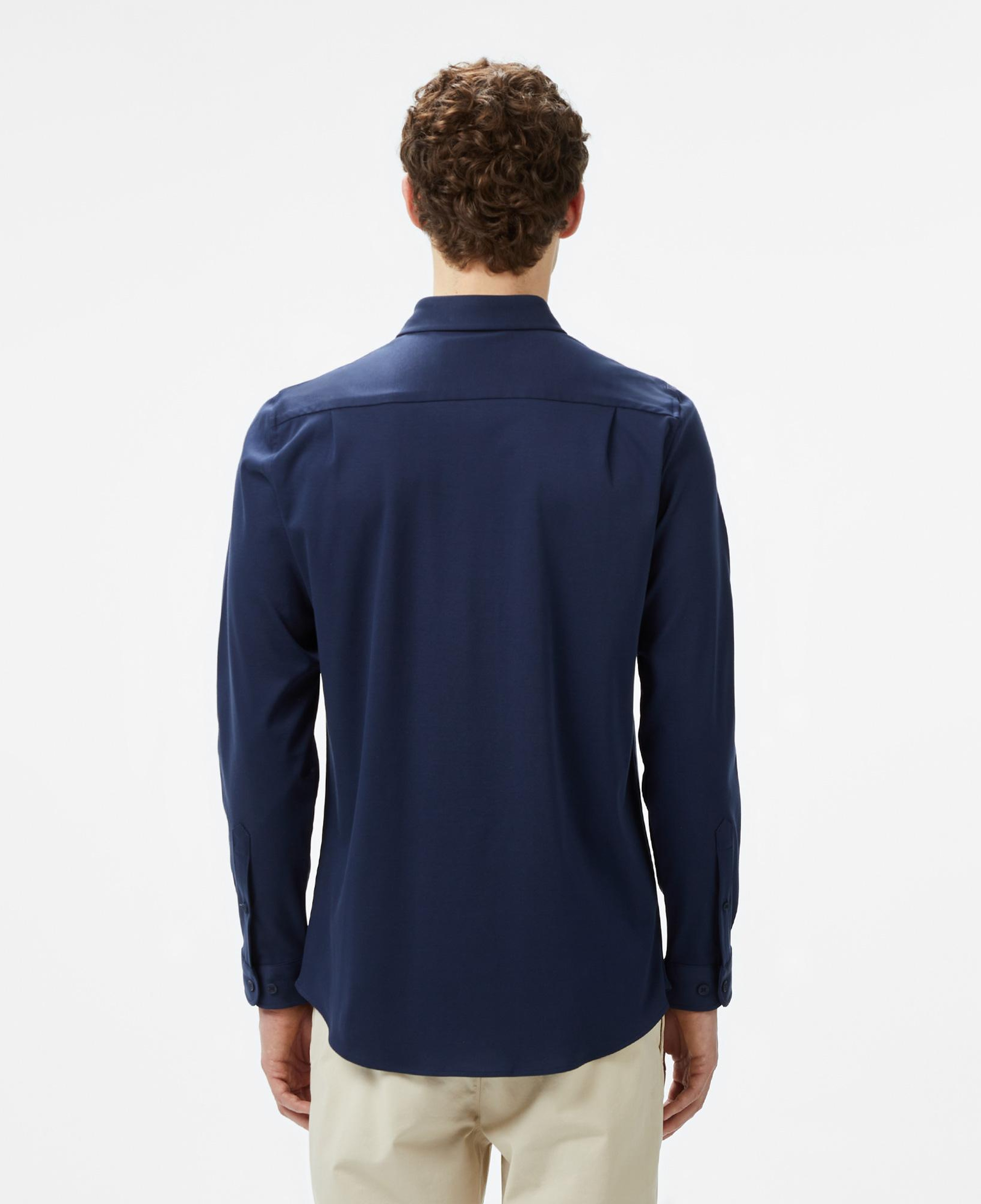Erkek Slim Fit Lacivert Gömlek