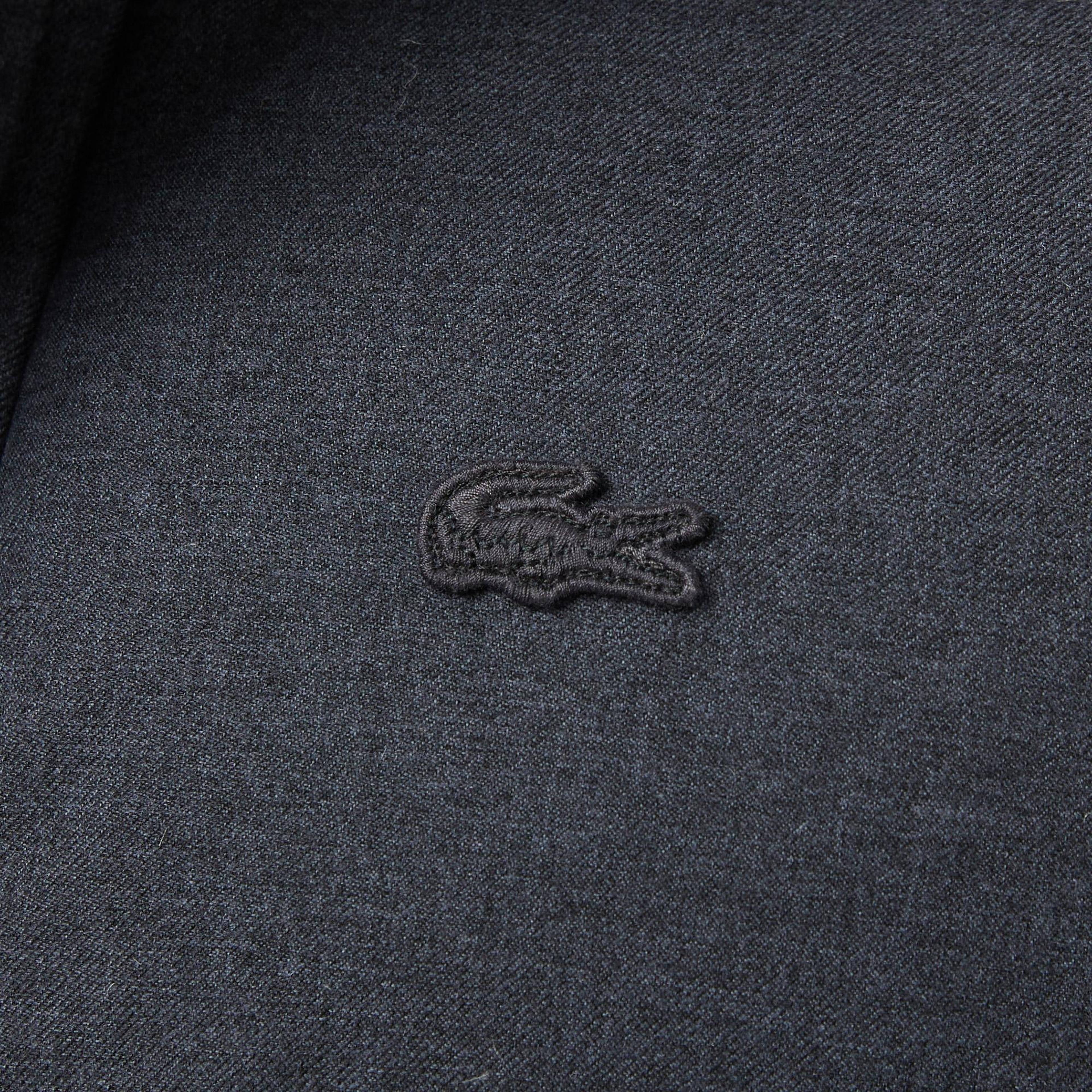 Lacoste Erkek Relaxed Fit Dik Yaka Koyu Gri Yelek