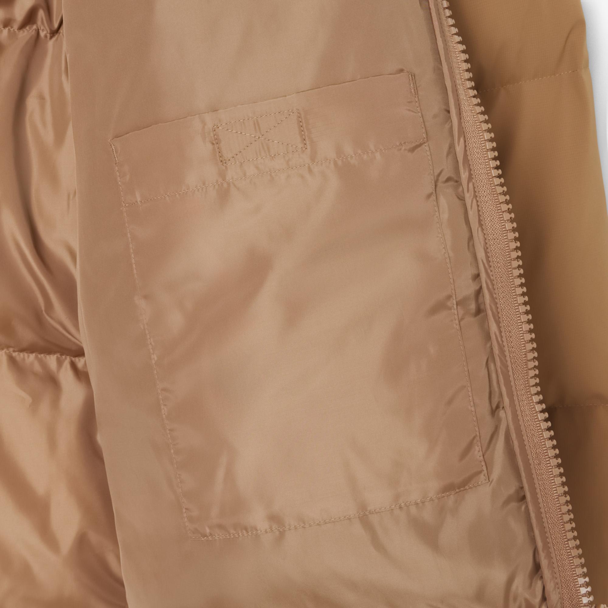 Lacoste Erkek Relaxed Fit Fermuarlı Koyu Kahverengi Mont