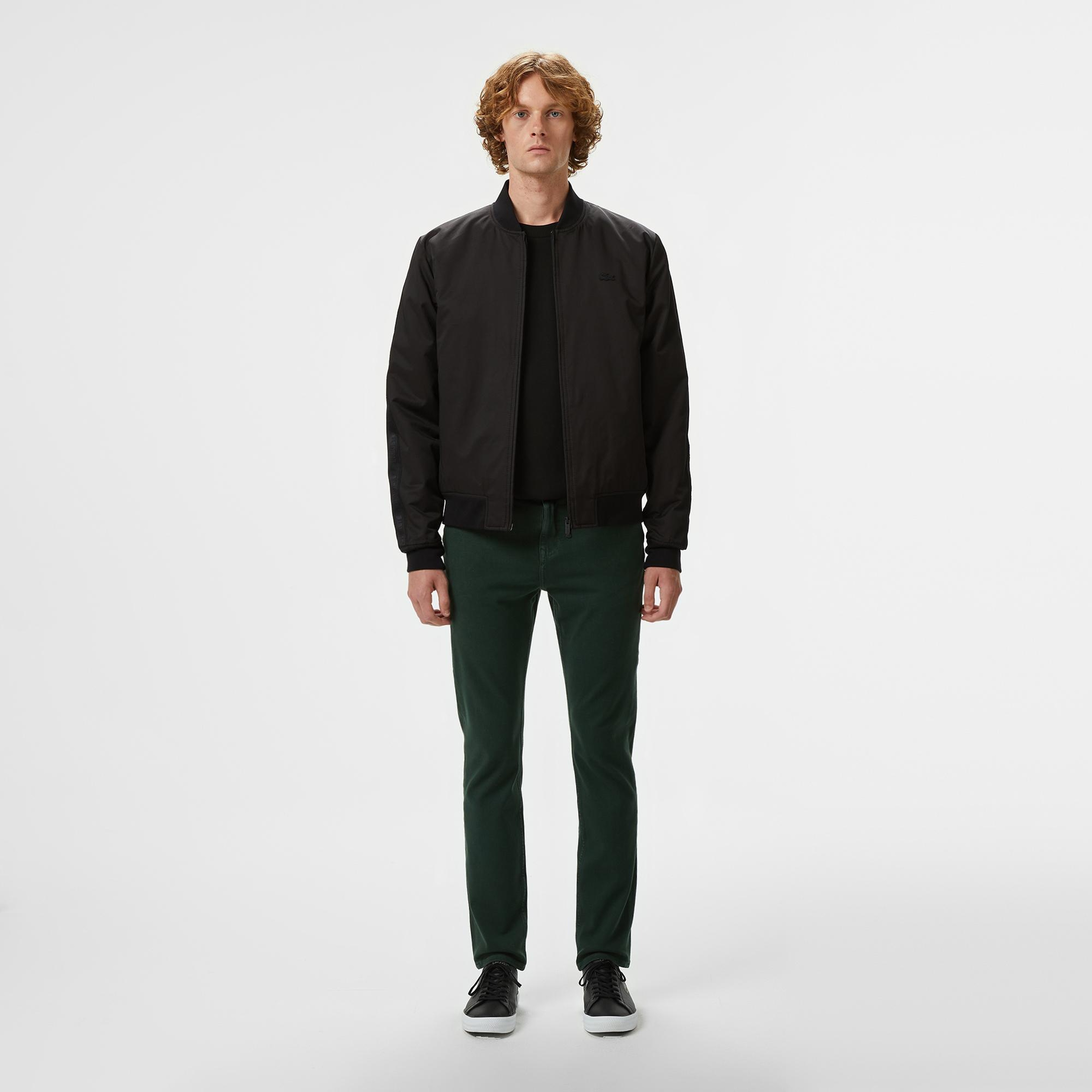 Lacoste Erkek Dik Yaka Siyah Bomber Ceket