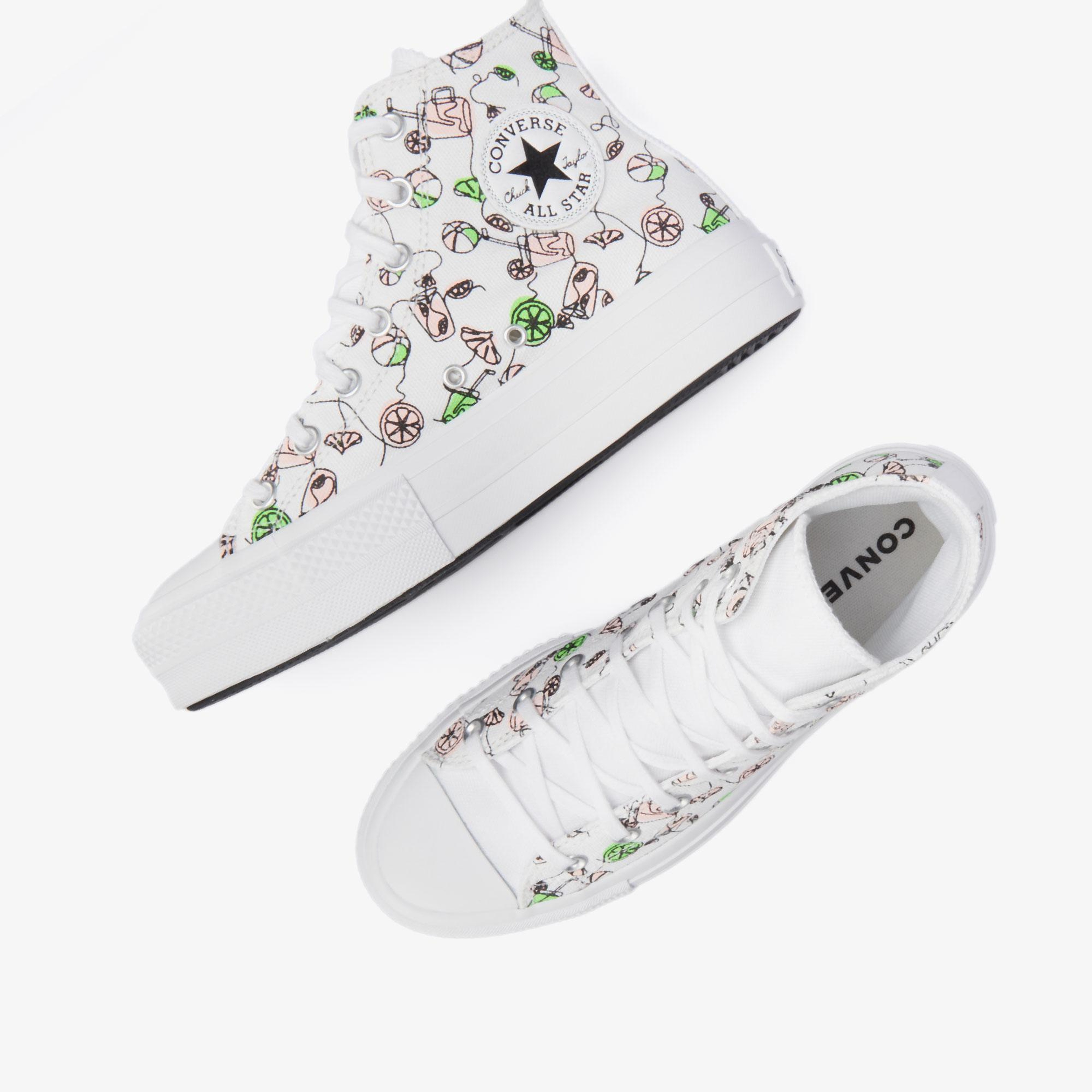 Converse Chuck Taylor All Star Lift Pink Lemonade Unisex Beyaz Platform Sneaker